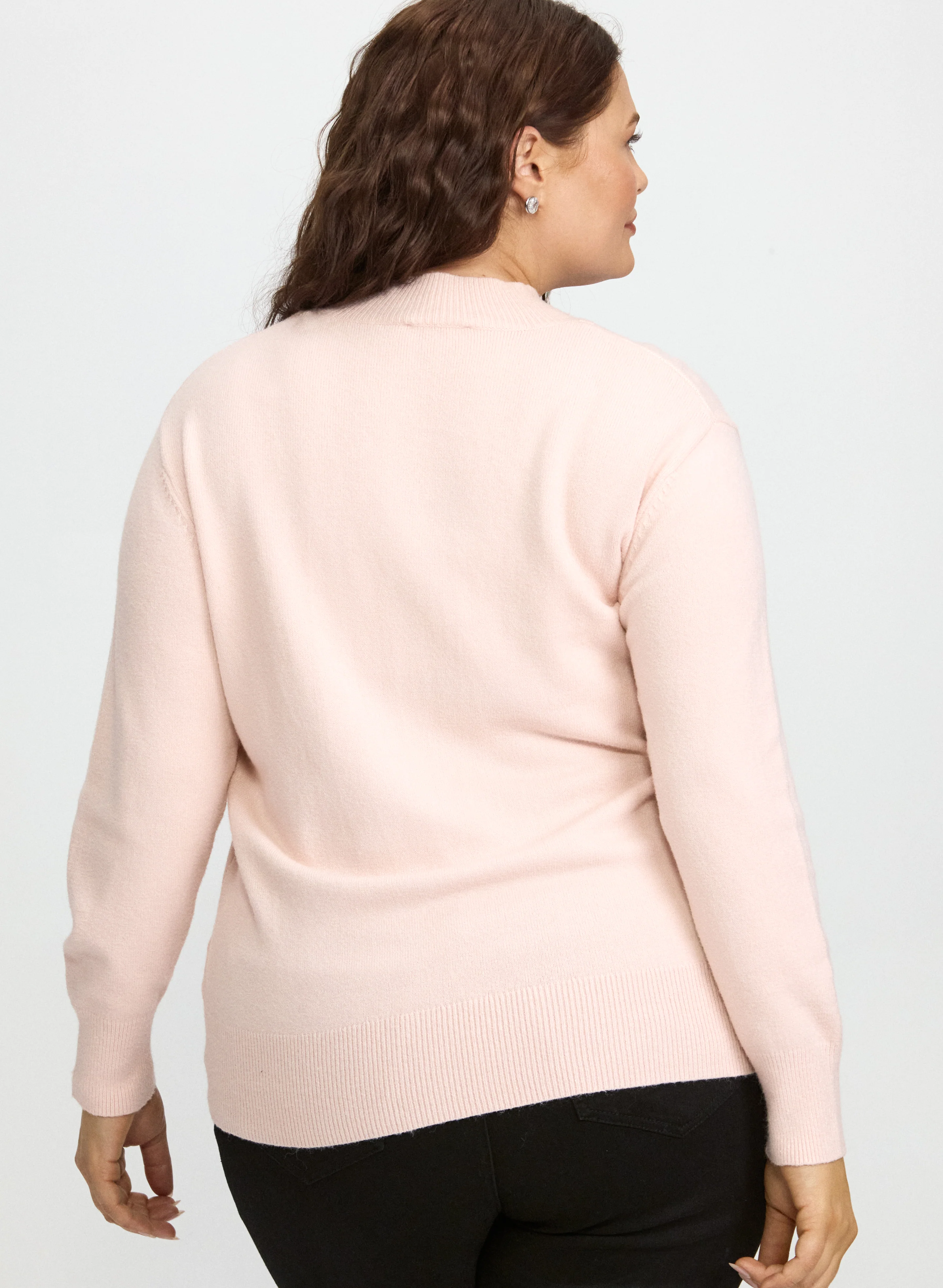 Beaded Crystal Embellished Sweater - Image 4