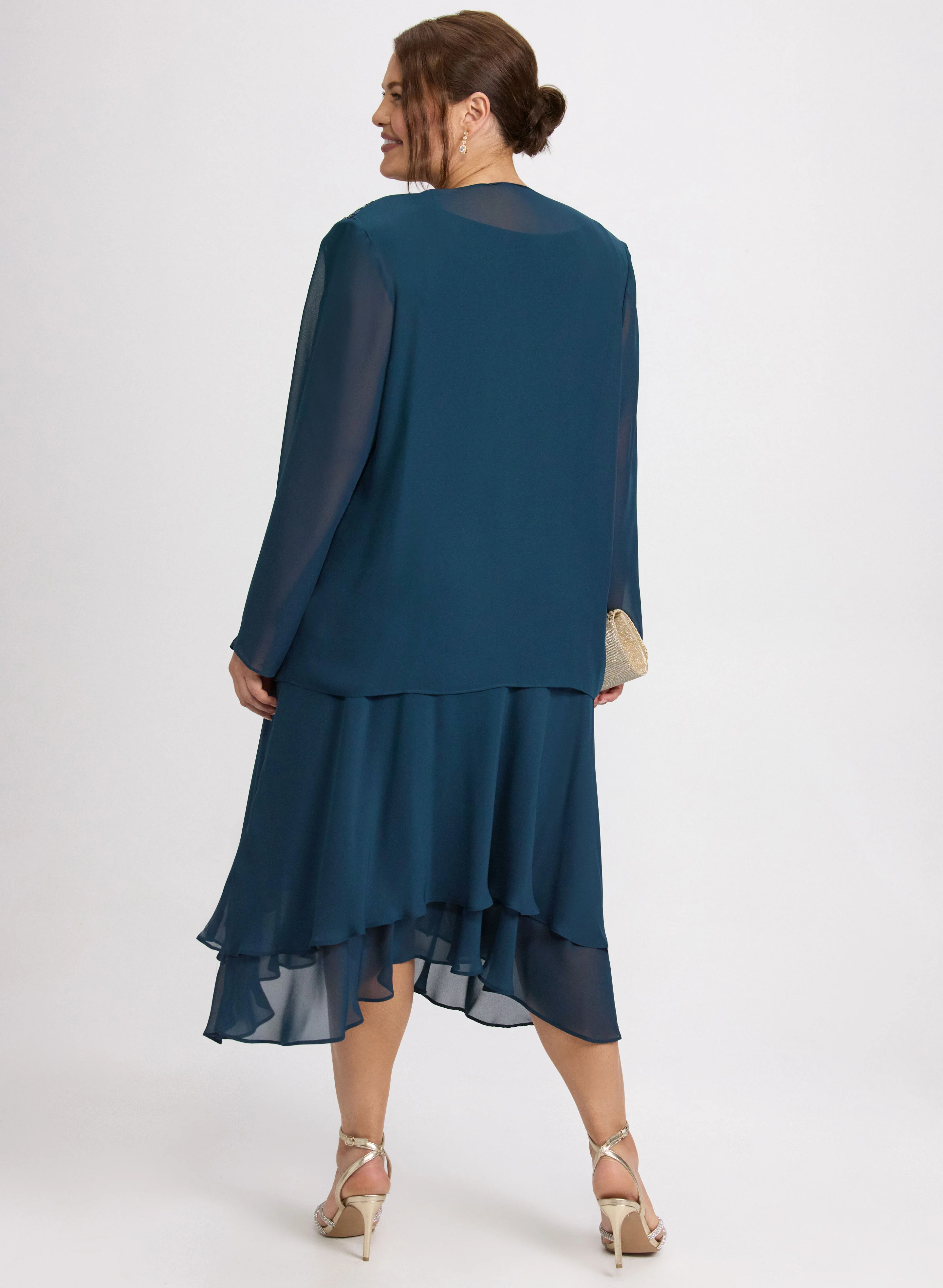 Beaded Dress & Jacket Set - Image 6