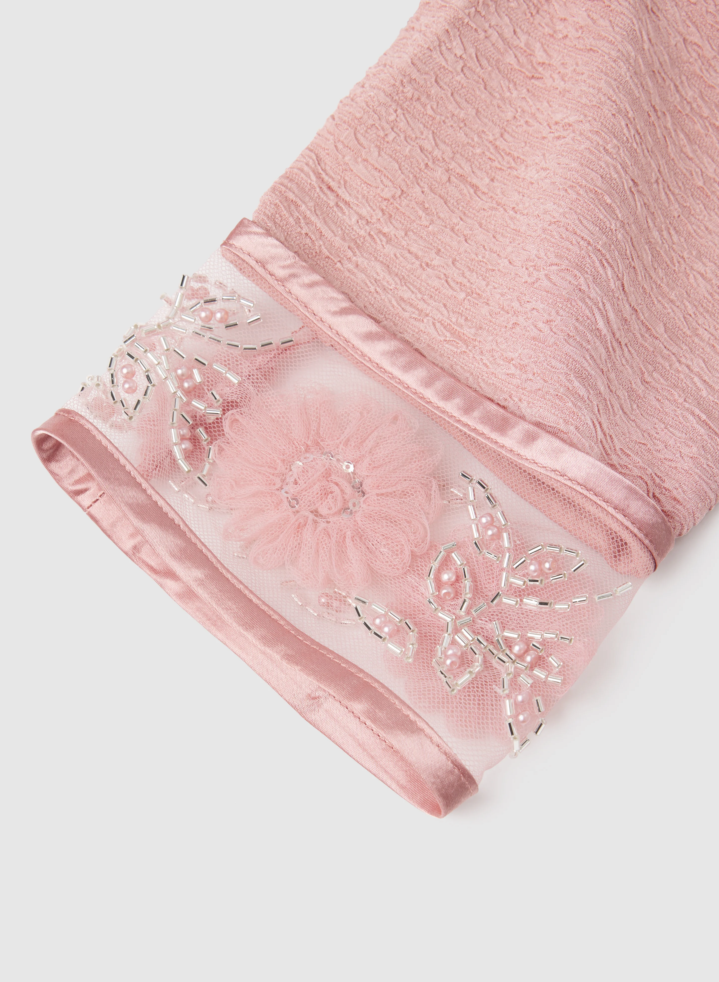 Beaded Floral Trim Jacket & Dress Set - Image 7