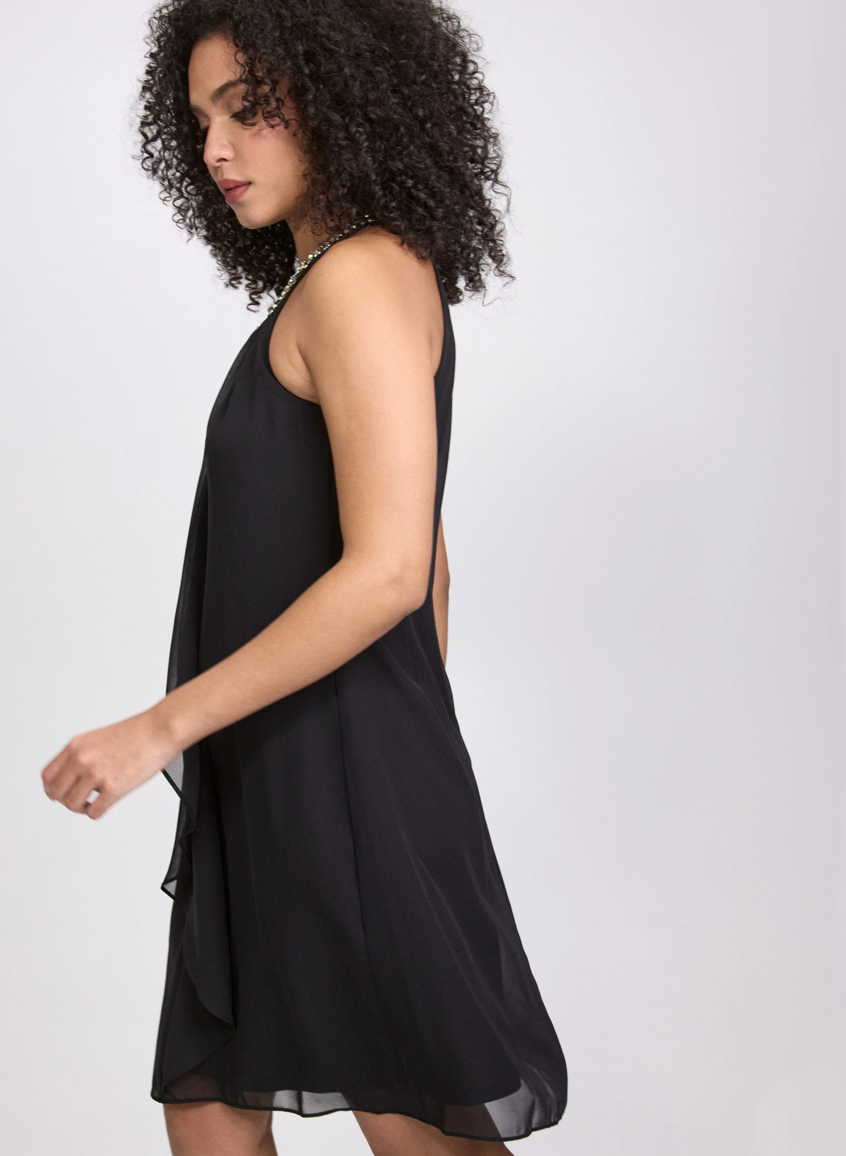 Beaded Halter Neck Dress - Image 4