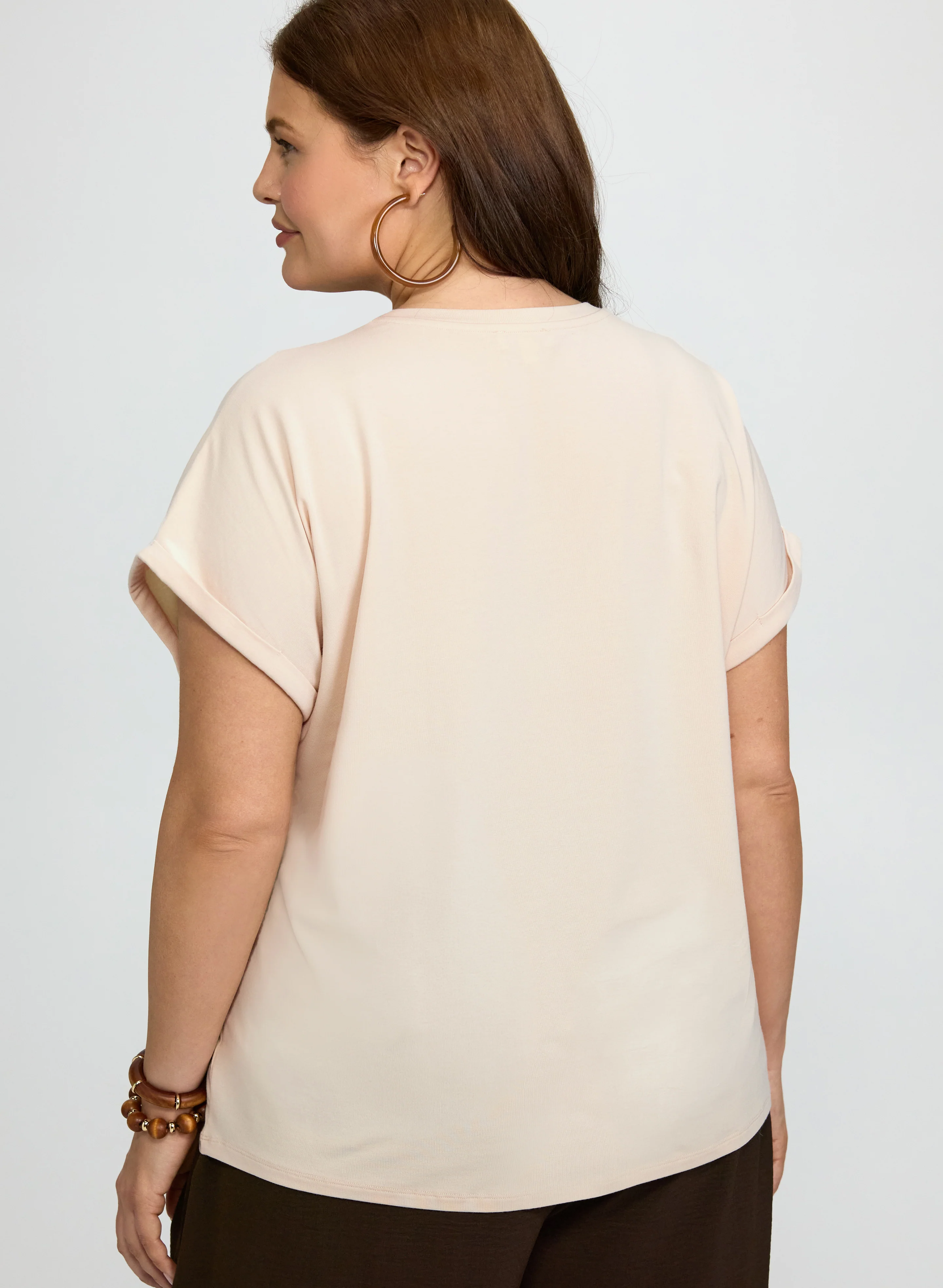 Stone Embellished Palm Print T-Shirt - Image 5