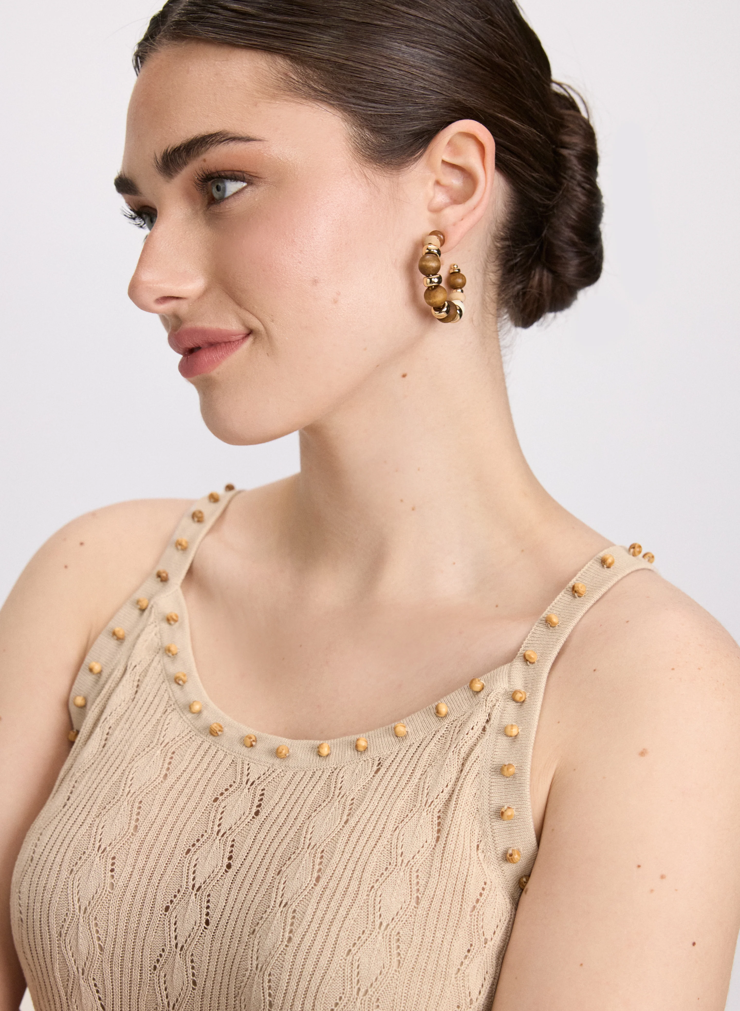 Beaded Sleeveless Sweater - Image 2