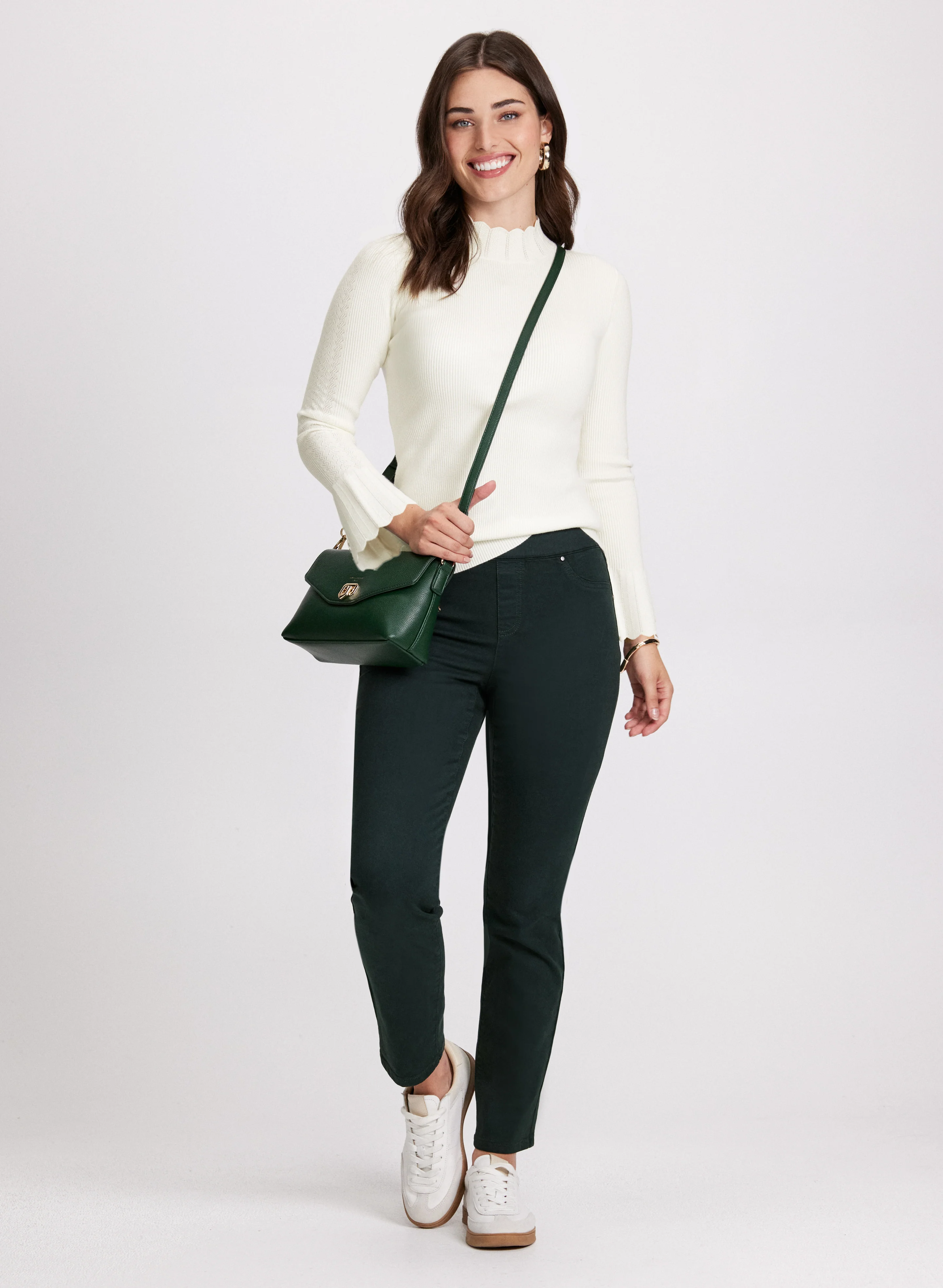 Bell Sleeve Knit Sweater - Image 3