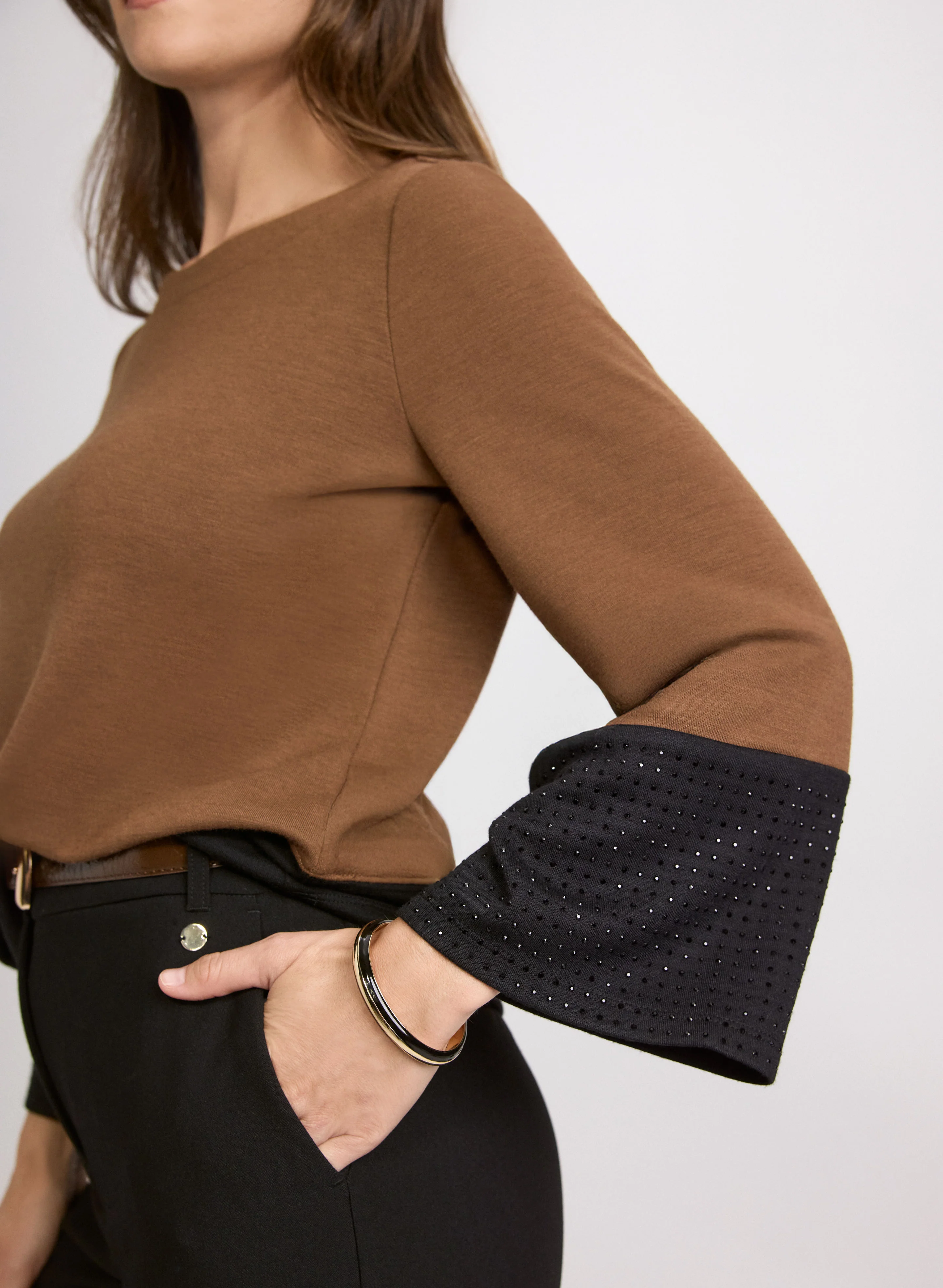Bell Sleeve Knit Top - Image 2