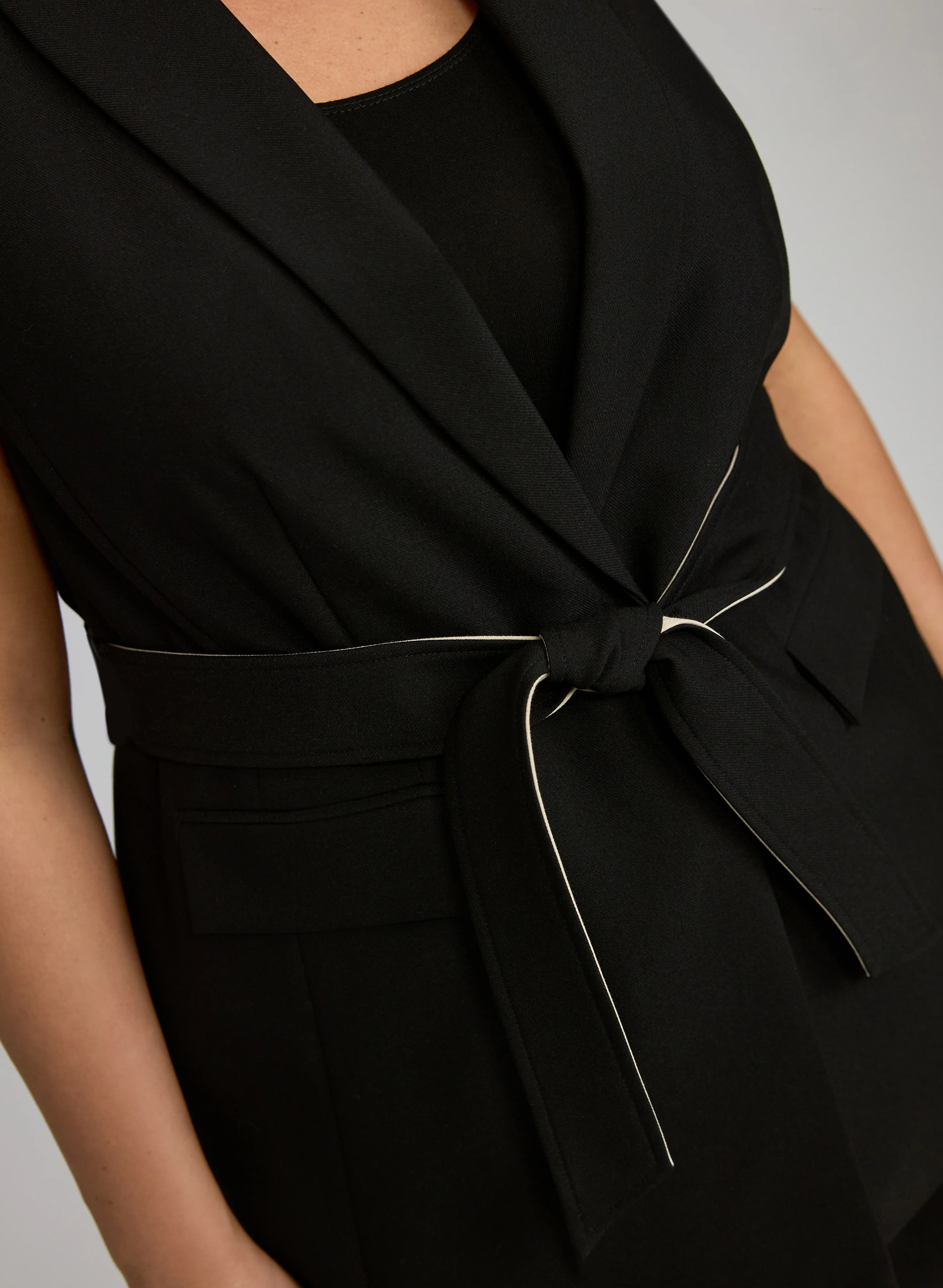 Belted Longline Vest - Image 2