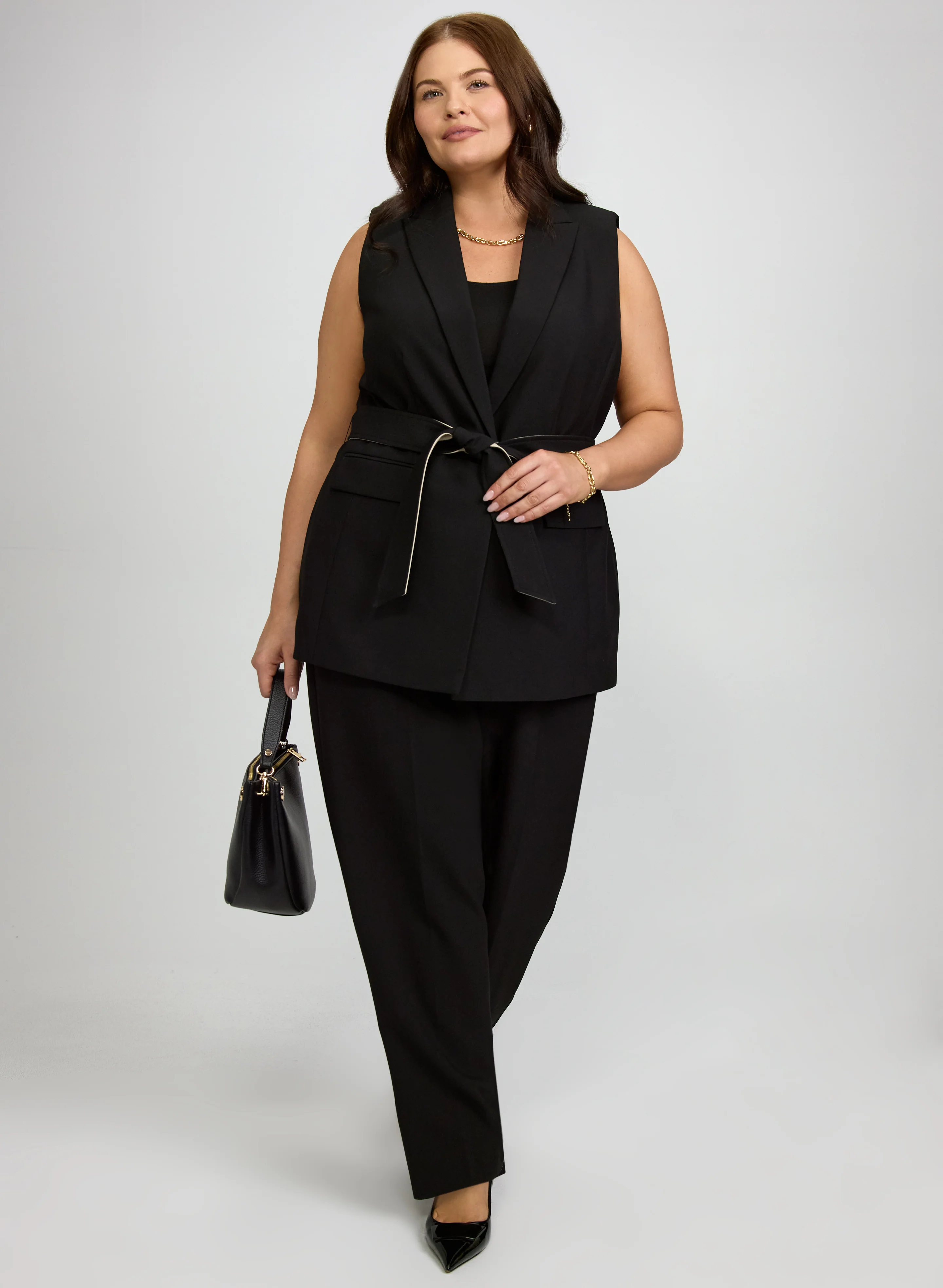 Belted Longline Vest - Image 3