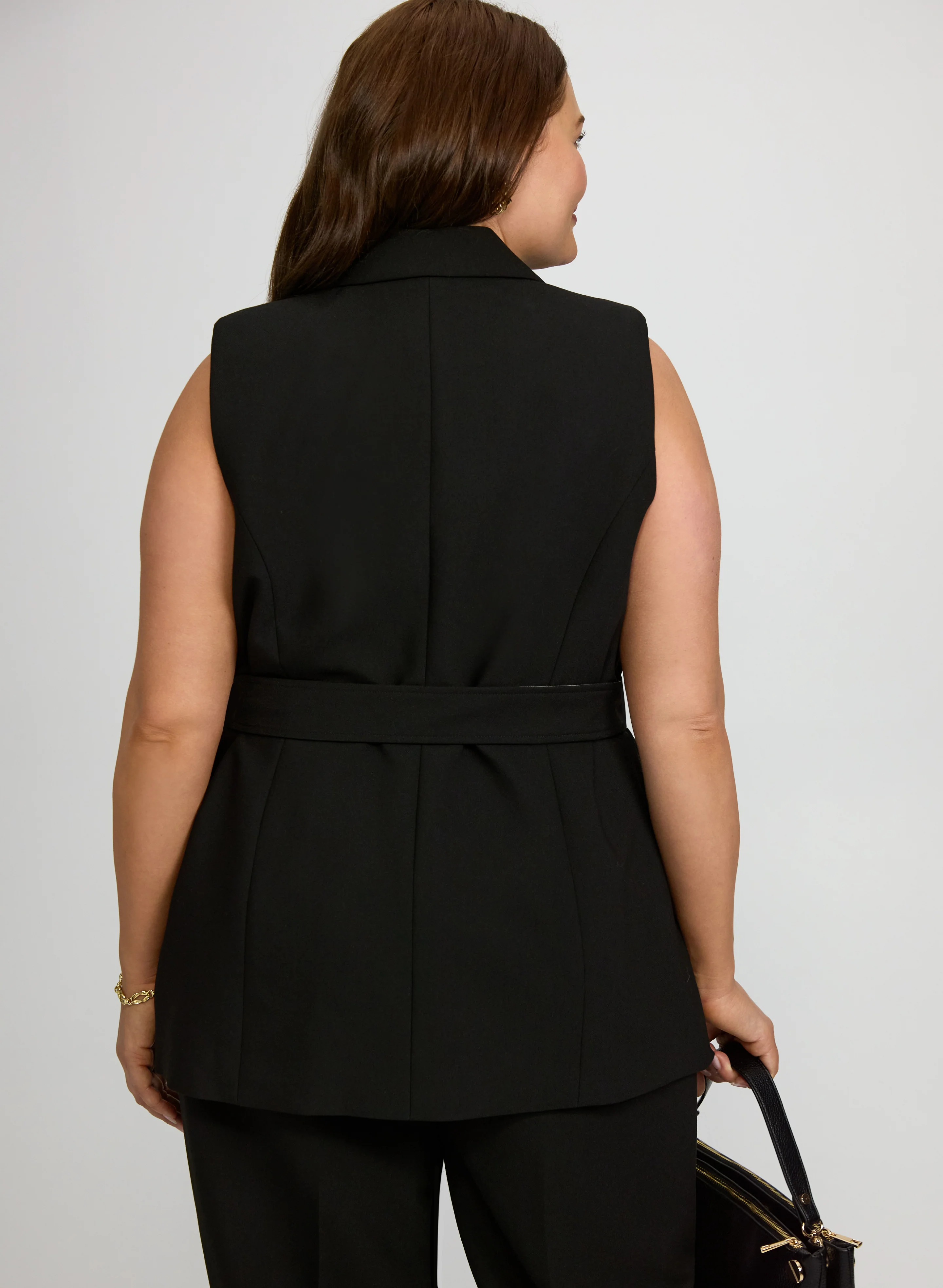 Belted Longline Vest - Image 4