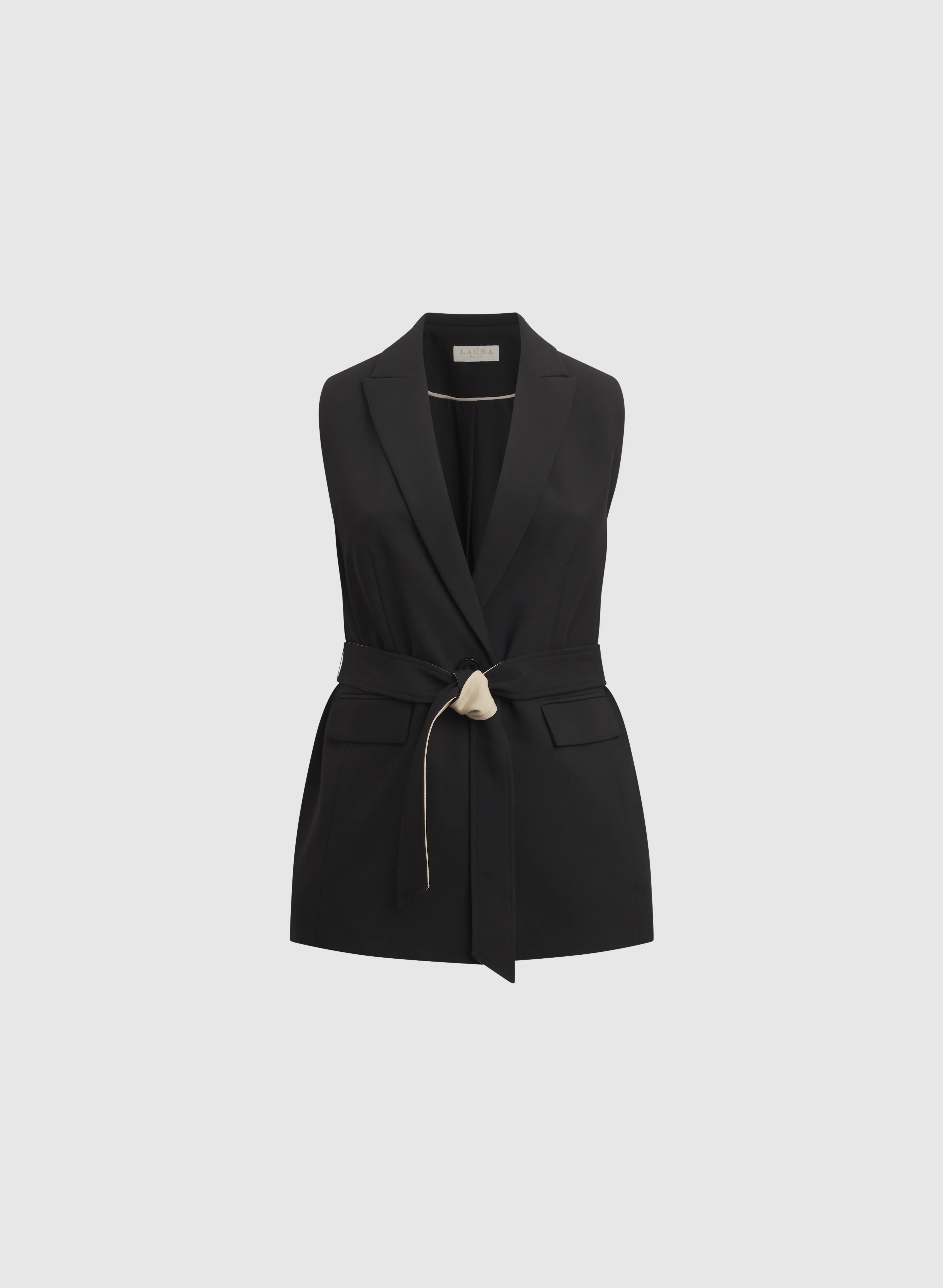 Belted Longline Vest - Image 6