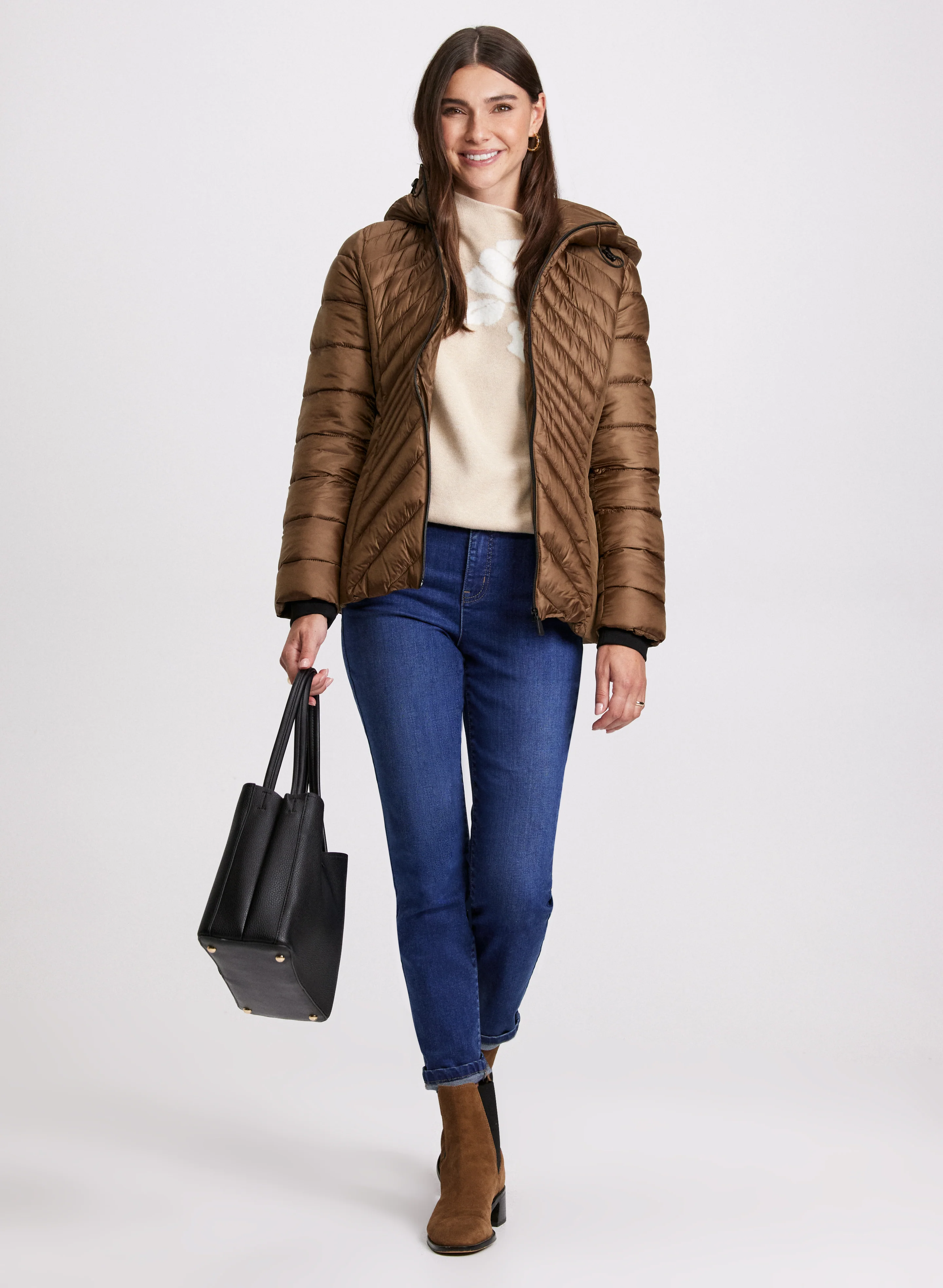Belted Puffer Coat - Image 2