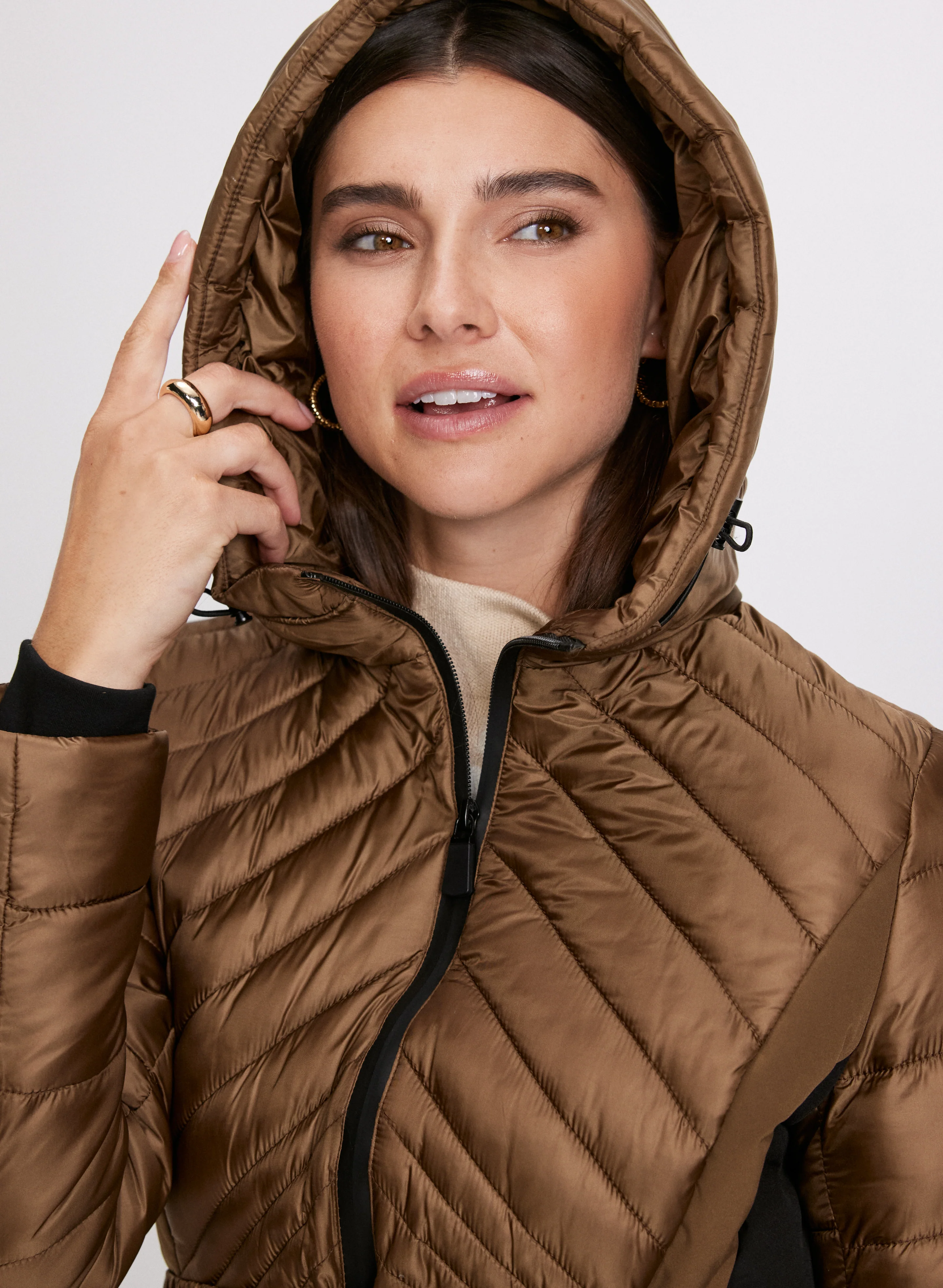 Belted Puffer Coat - Image 7
