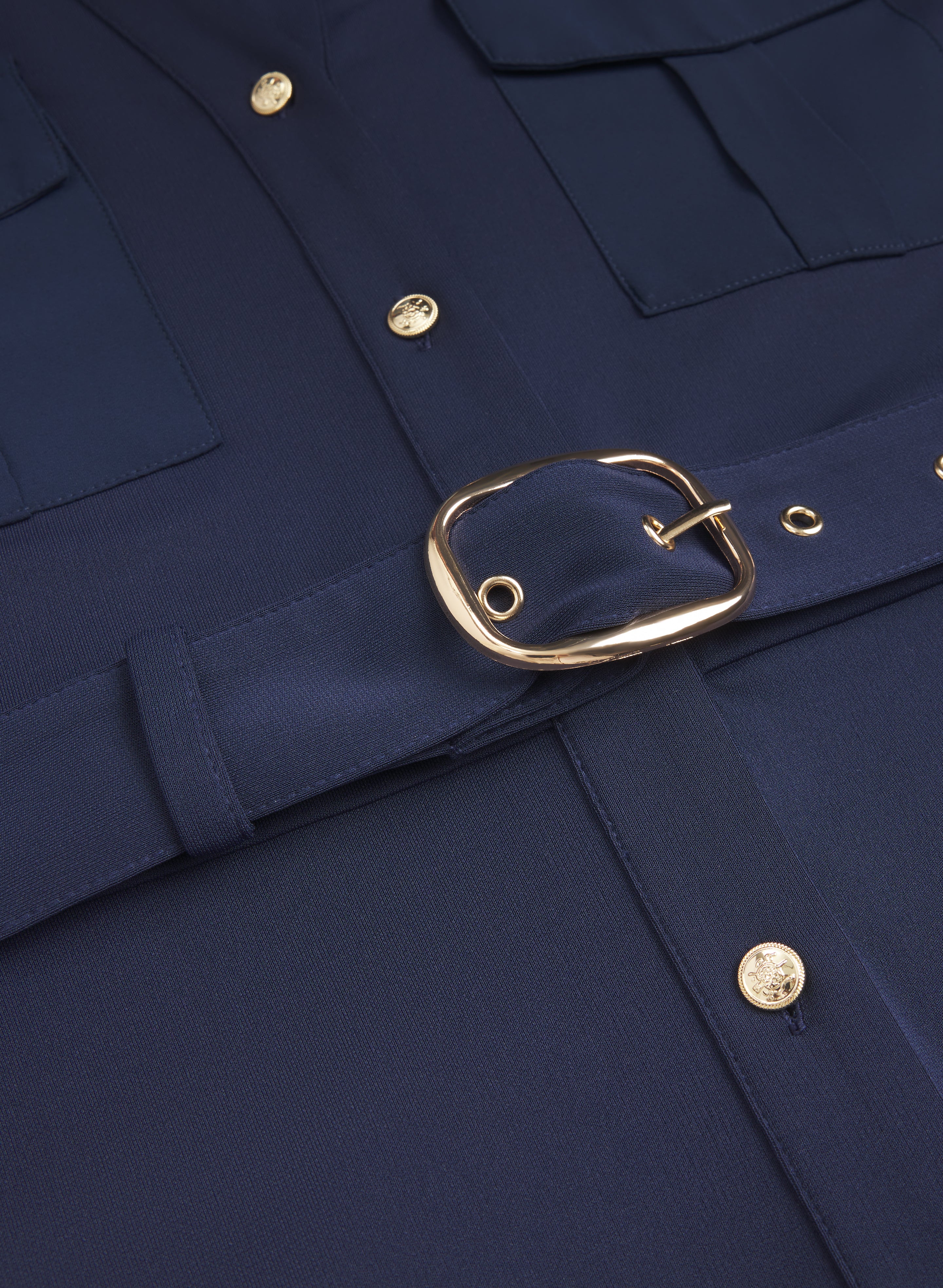 Belted Shirt Dress - Image 7