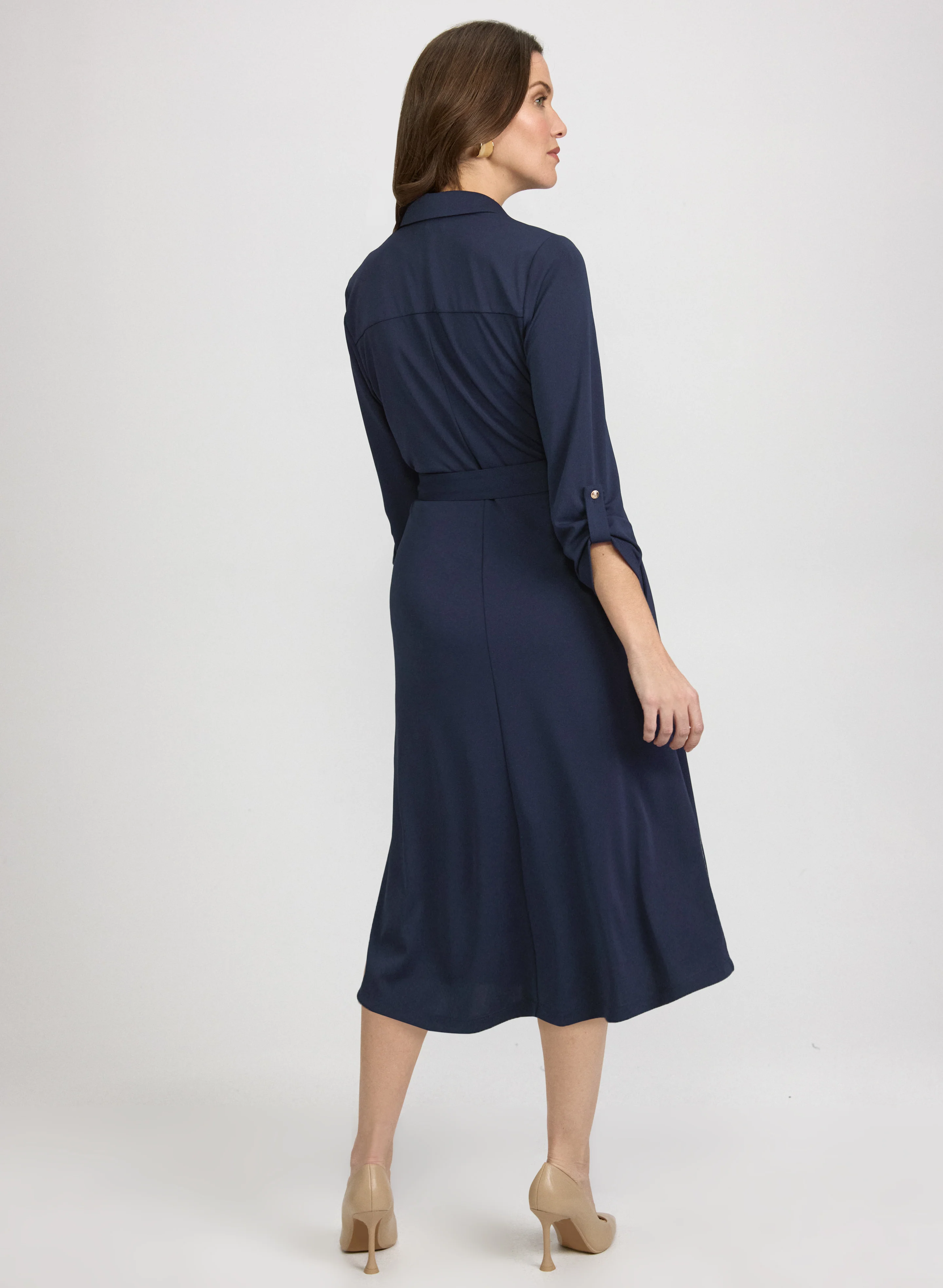 Belted Shirt Dress - Image 3