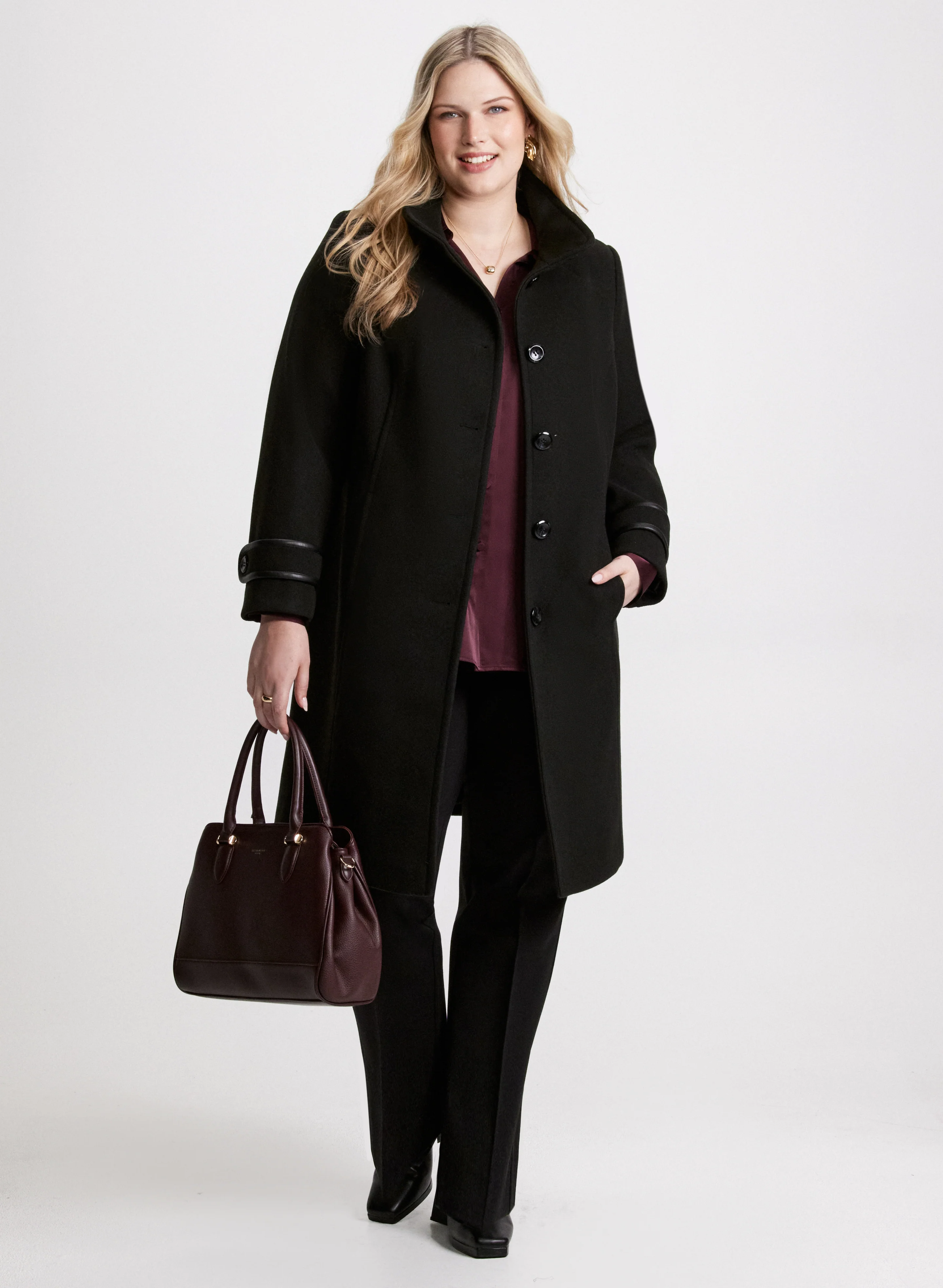 Belted Wool-Blend Coat - Image 2