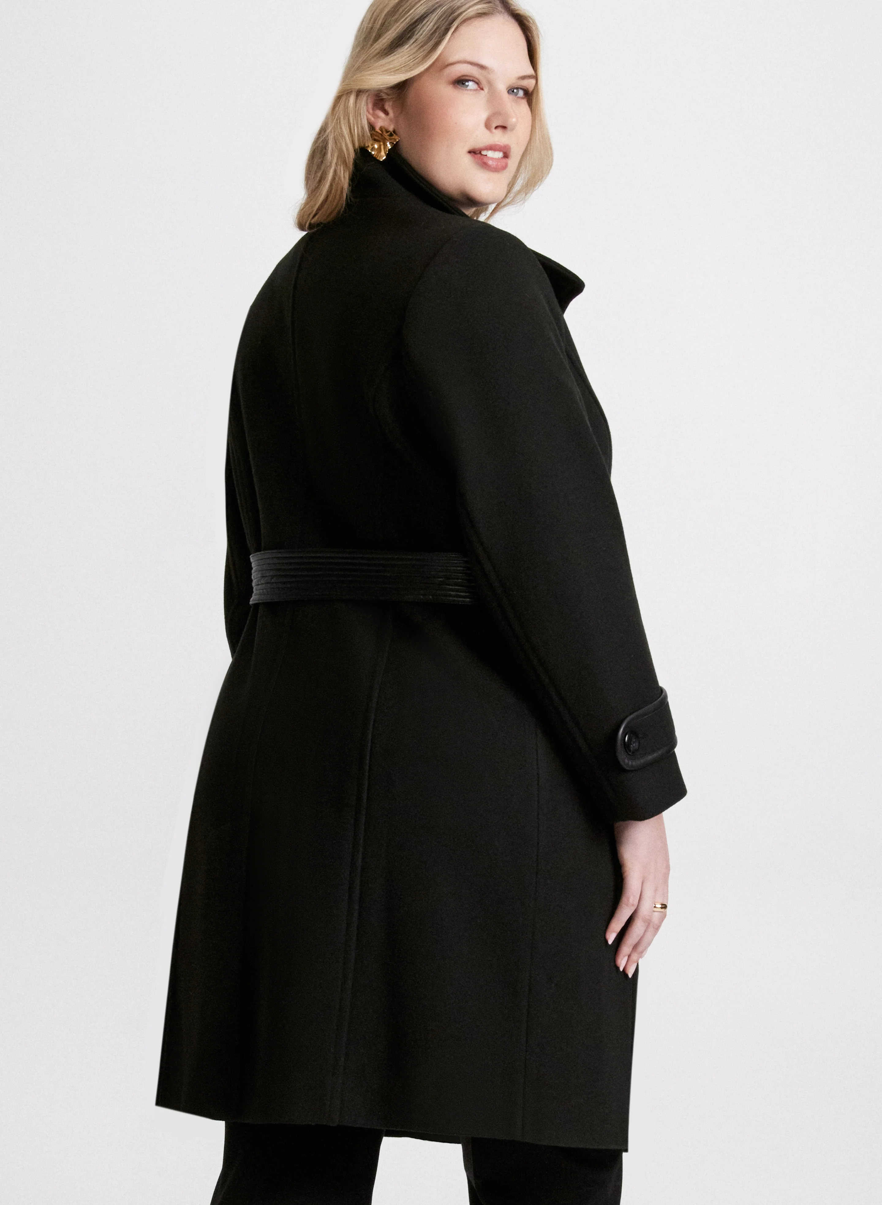Belted Wool-Blend Coat - Image 4