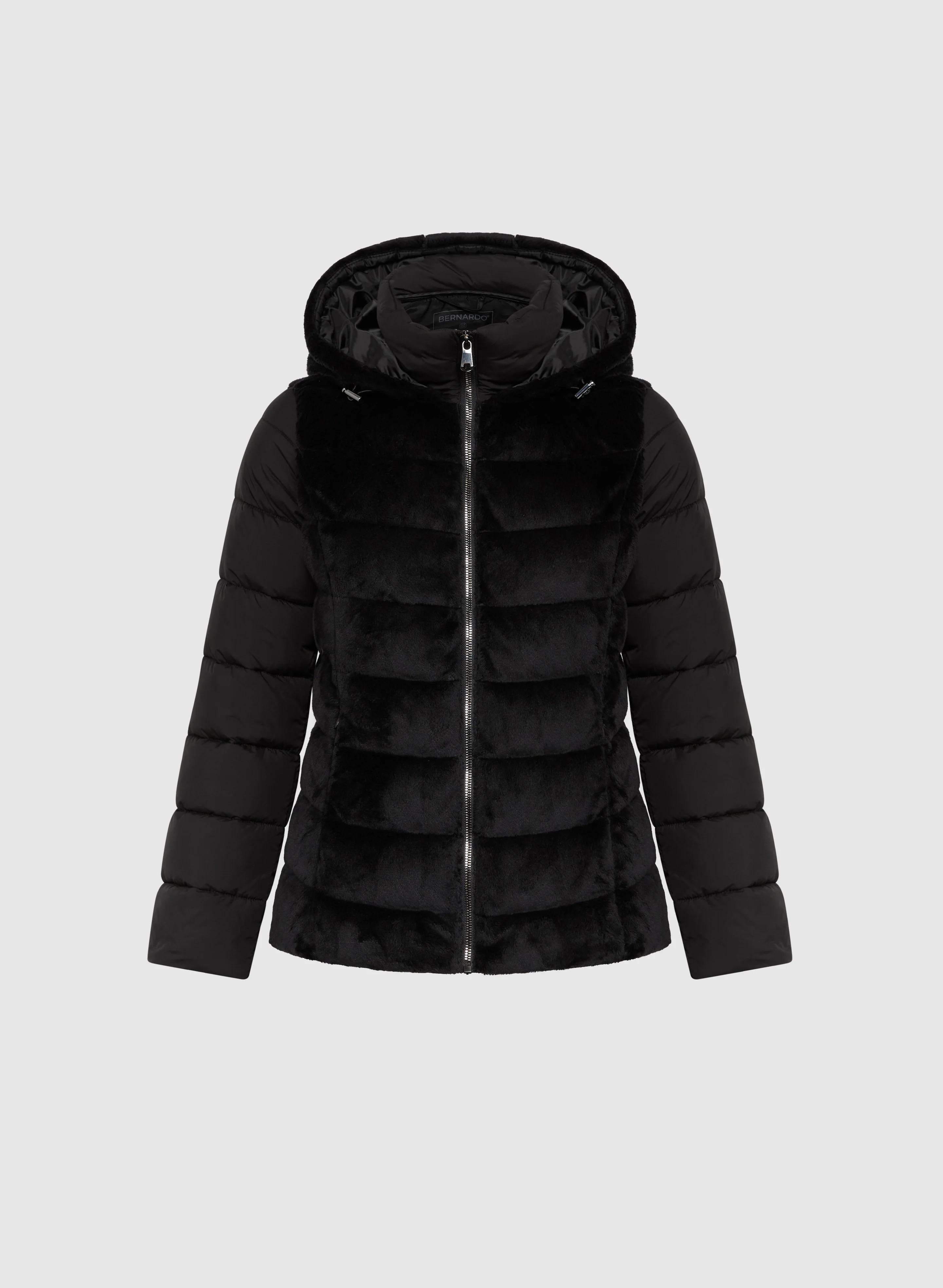 Bernardo - Mixed Plush Puffer Jacket - Image 6