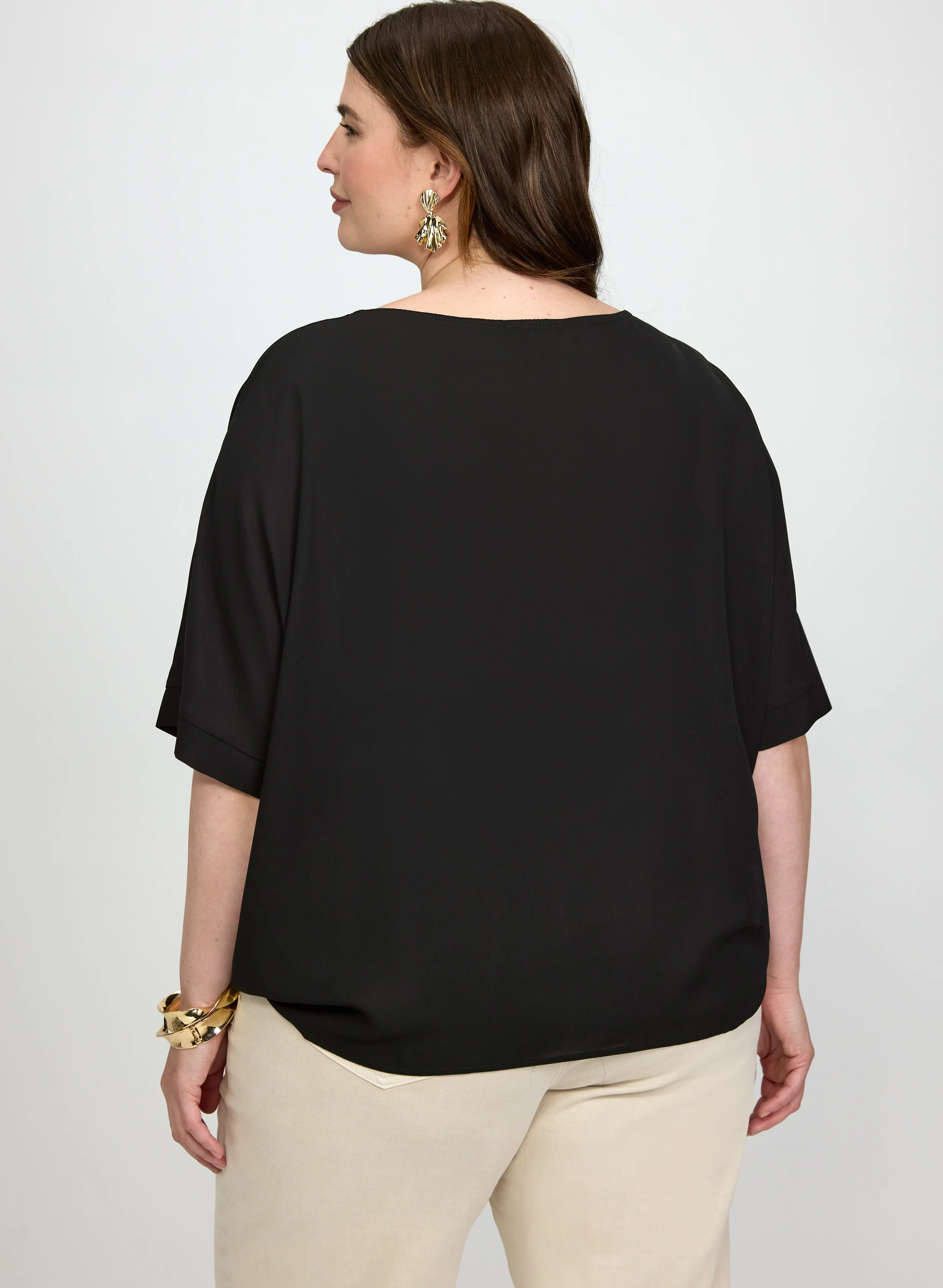 Boat Neck Blouse - Image 4