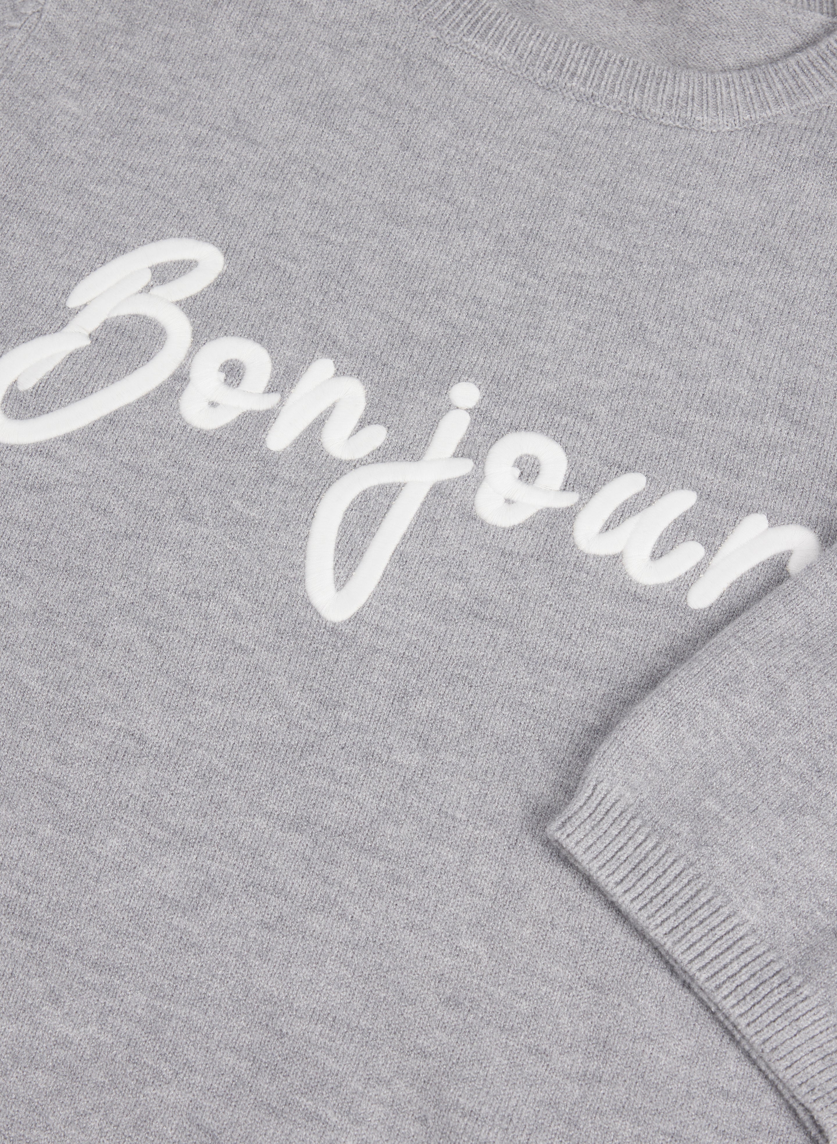 'Bonjour' Knit Pullover - Image 6