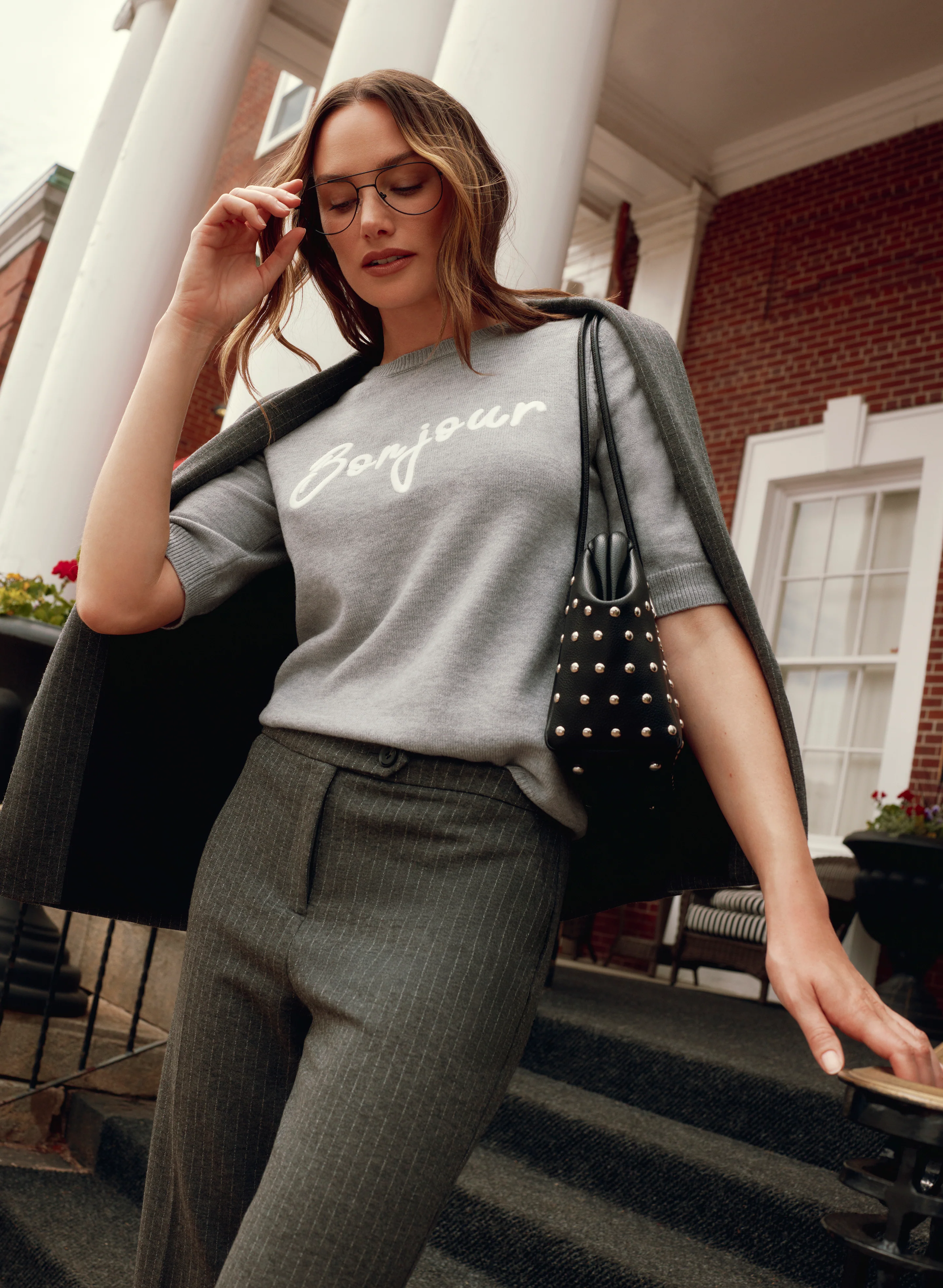 'Bonjour' Knit Pullover - Image 8