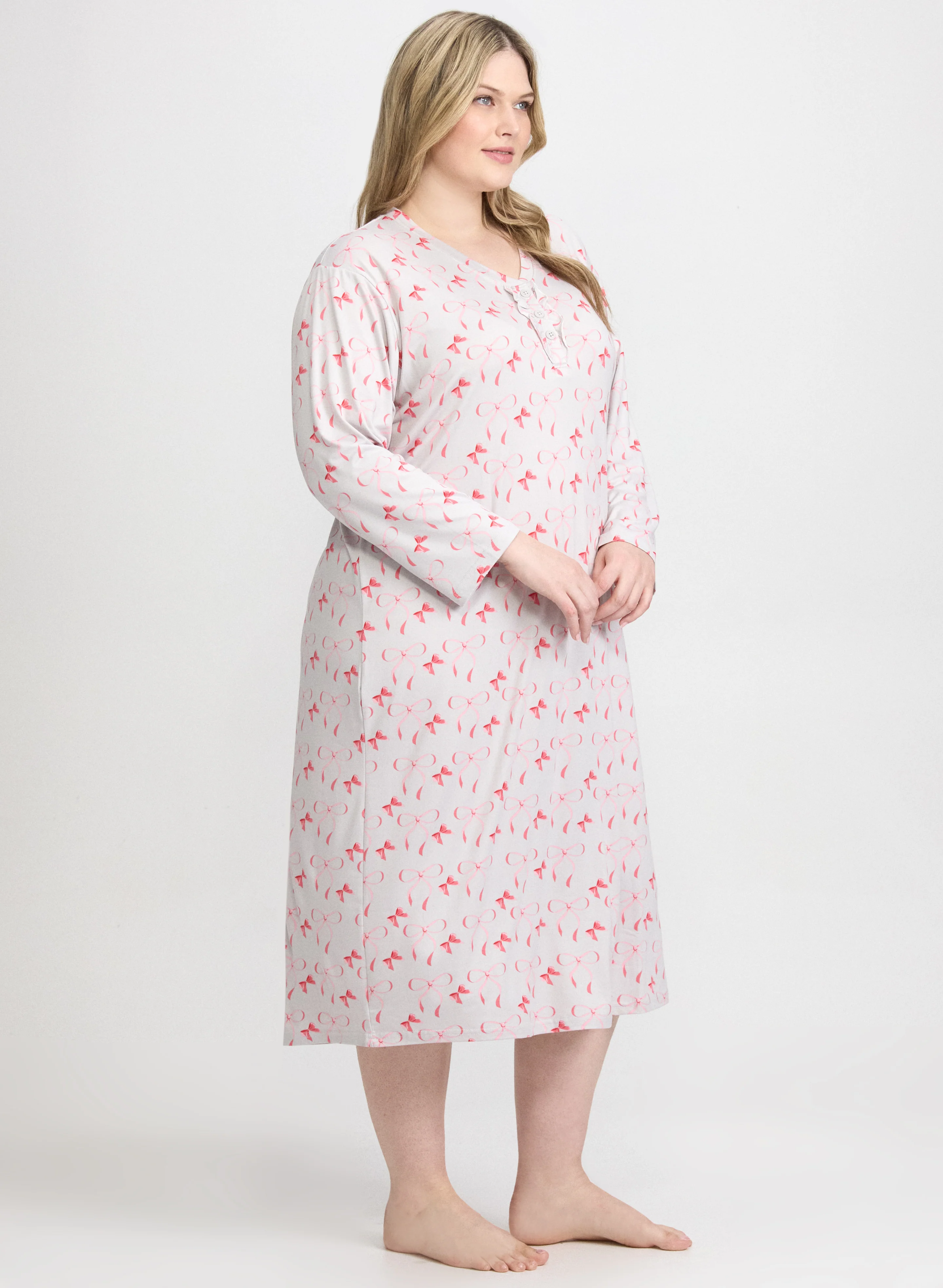 Bow Print Night Gown - Image 3