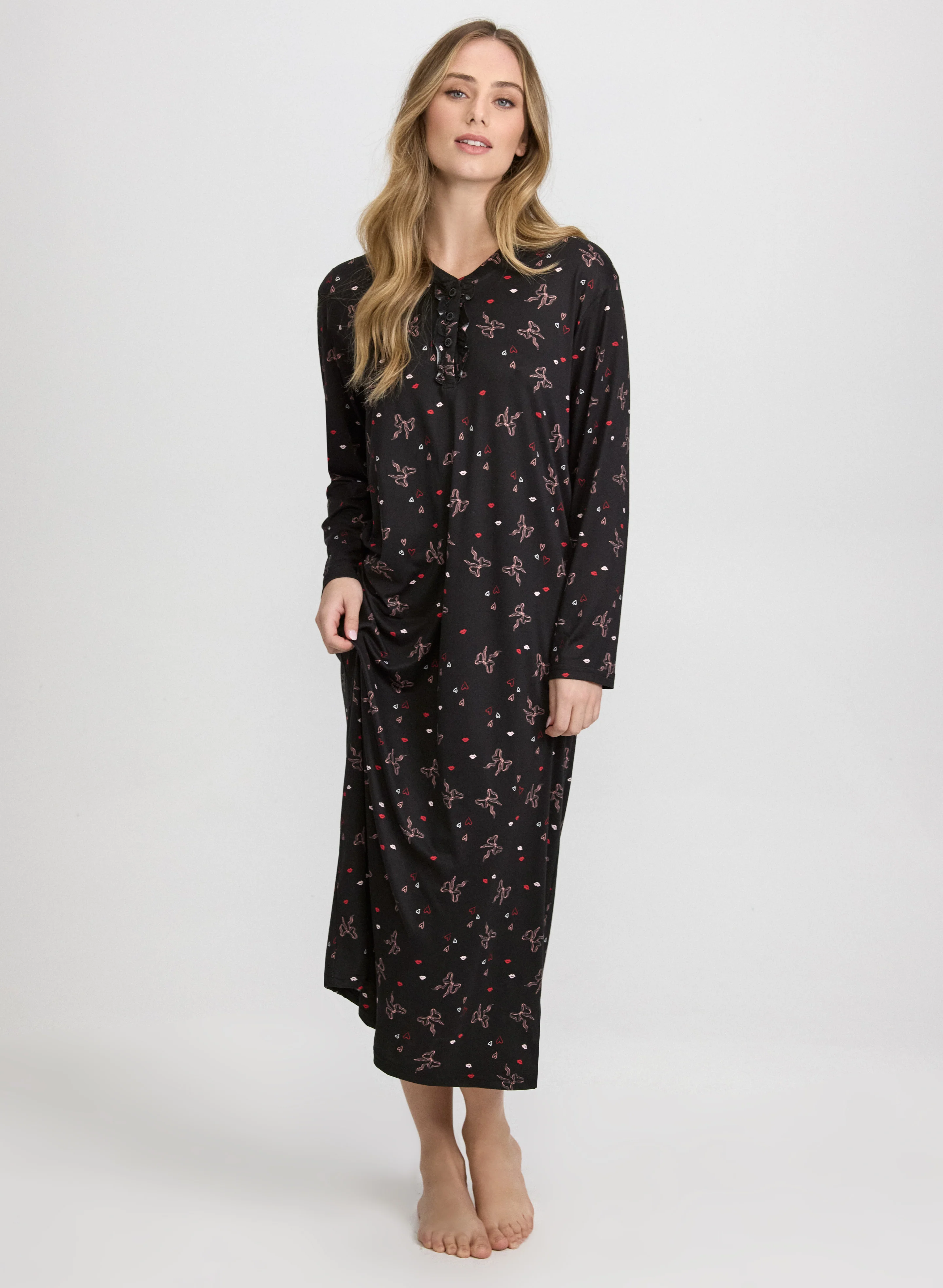 Bow Print Nightgown