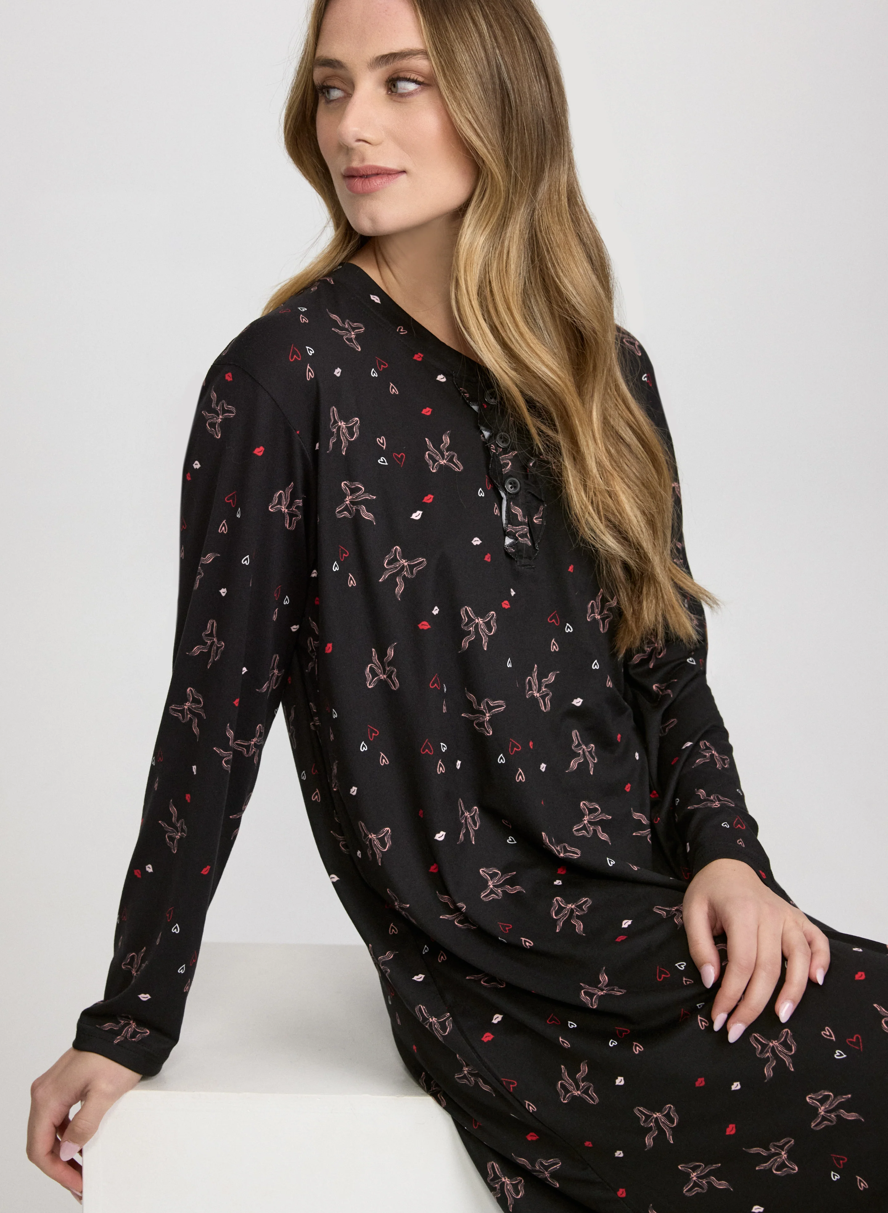 Bow Print Nightgown - Image 4