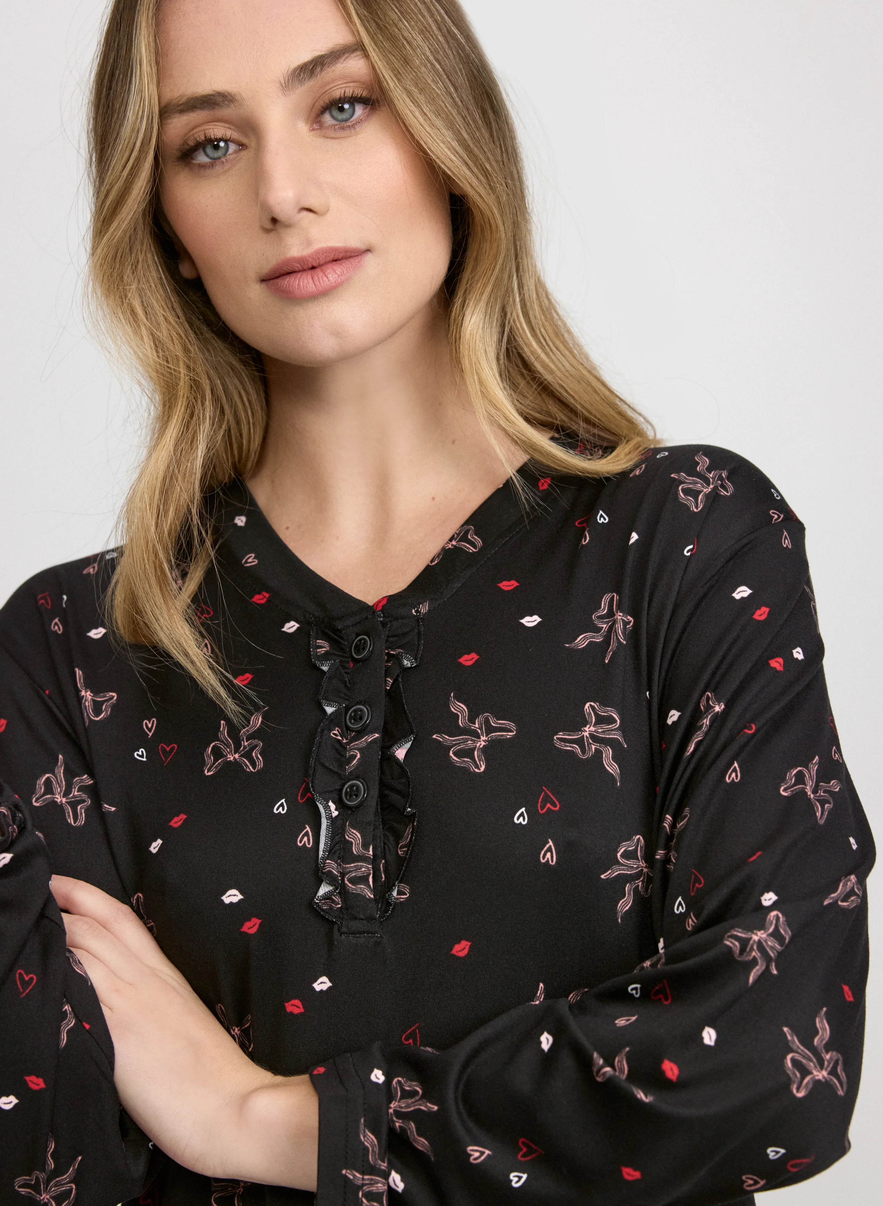 Bow Print Nightgown - Image 5