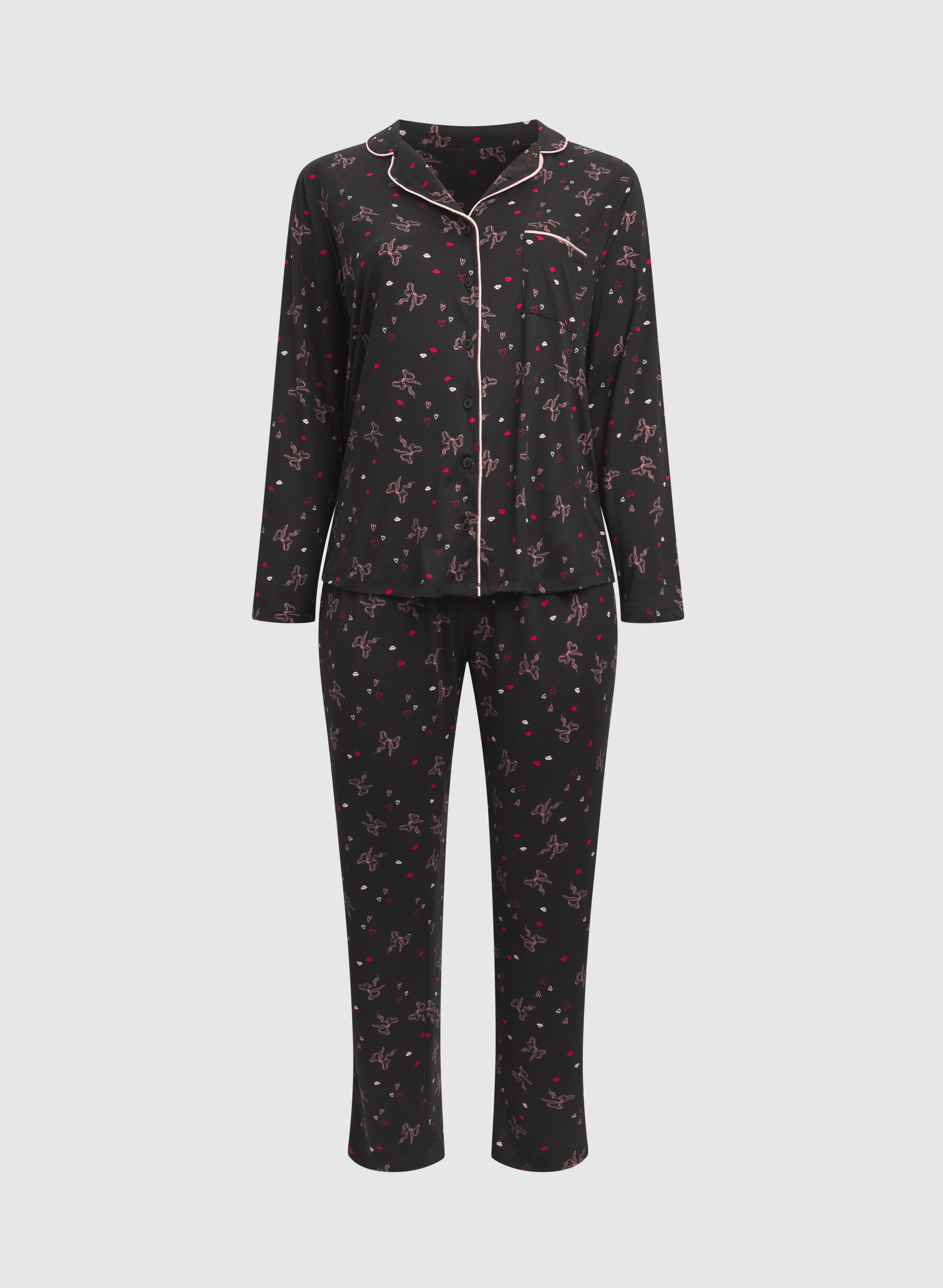 Bow Print Pyjama Set - Image 6