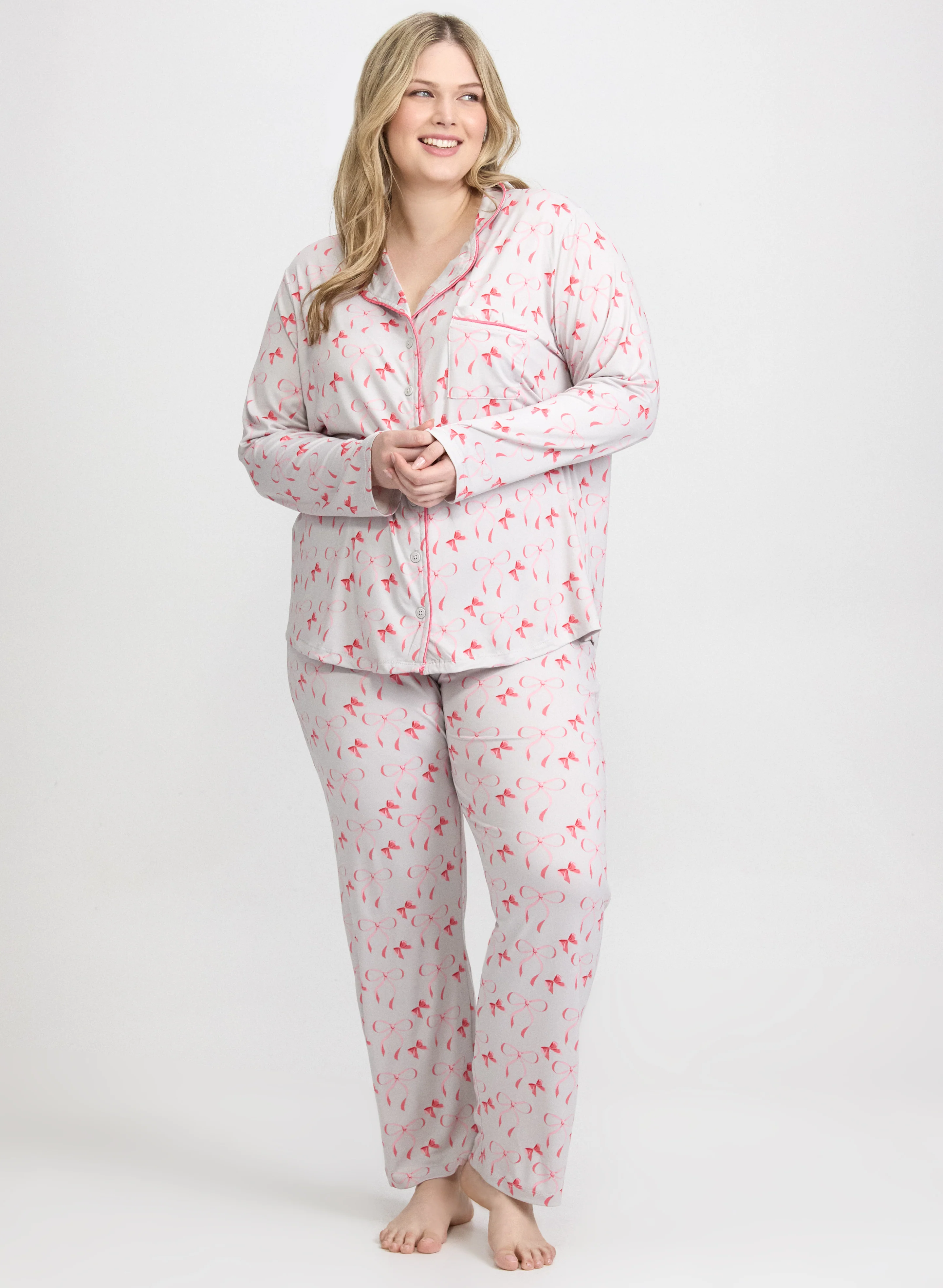 Bow Print Pyjama Set