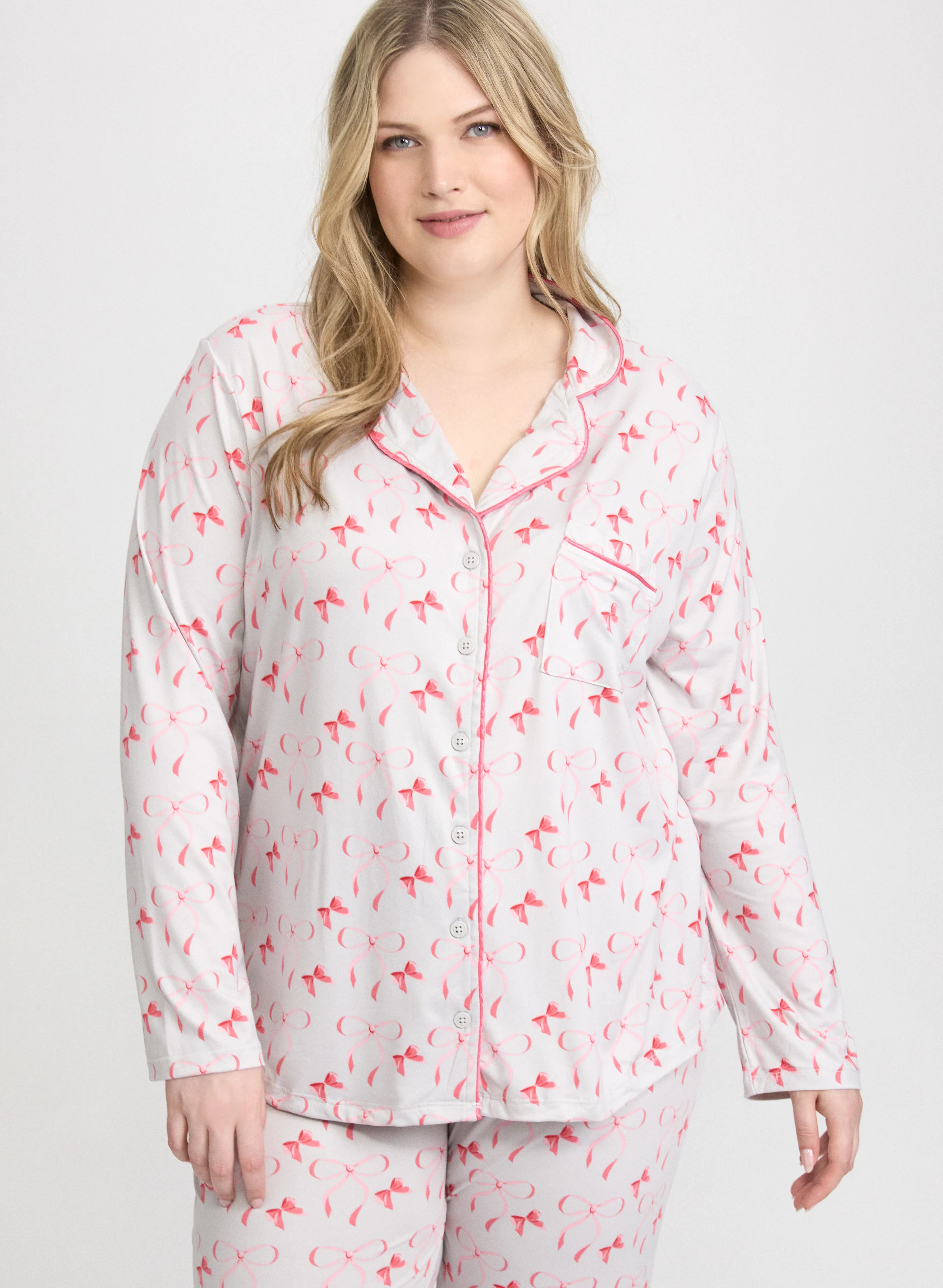 Bow Print Pyjama Set - Image 3