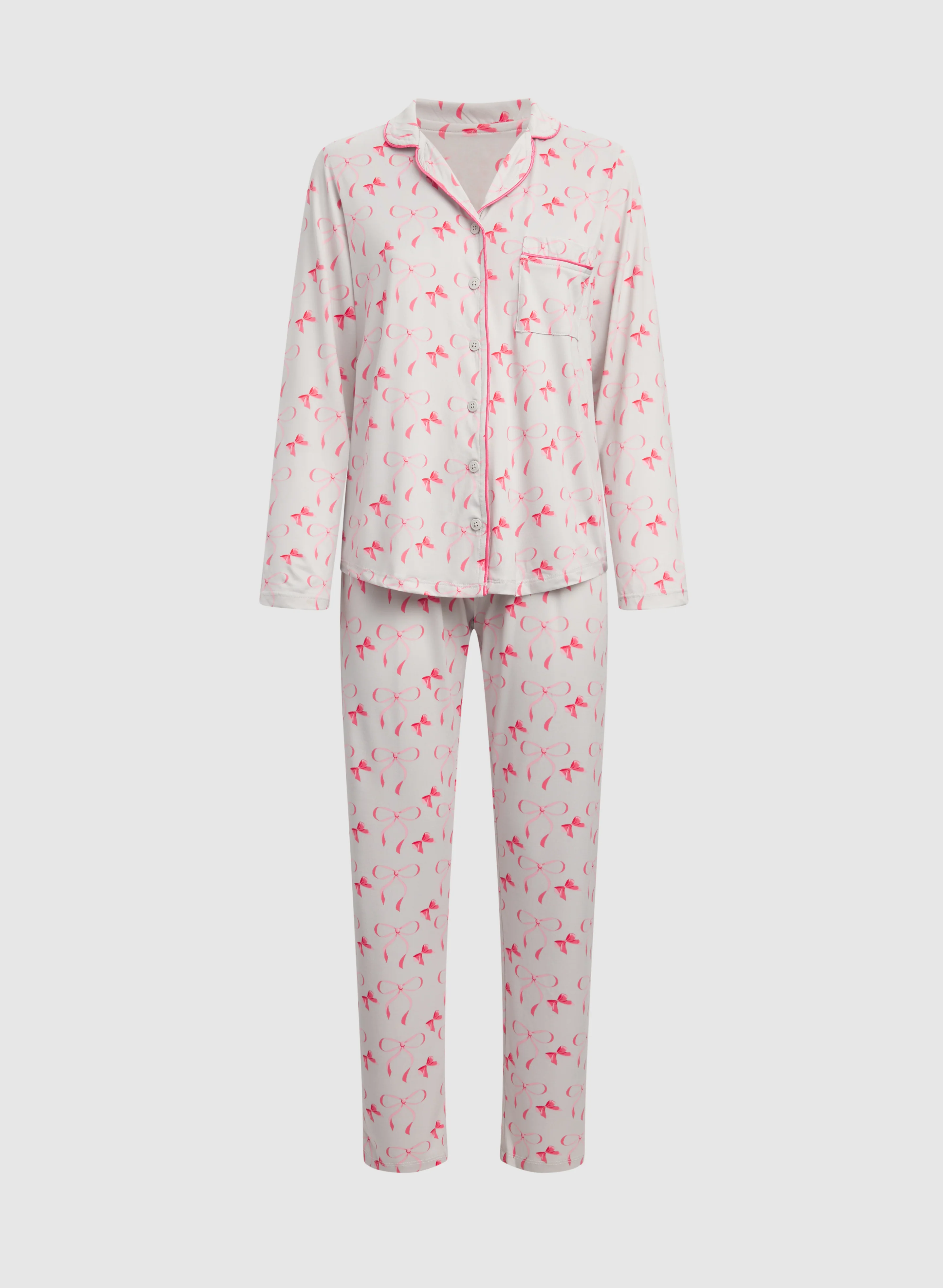 Bow Print Pyjama Set - Image 6