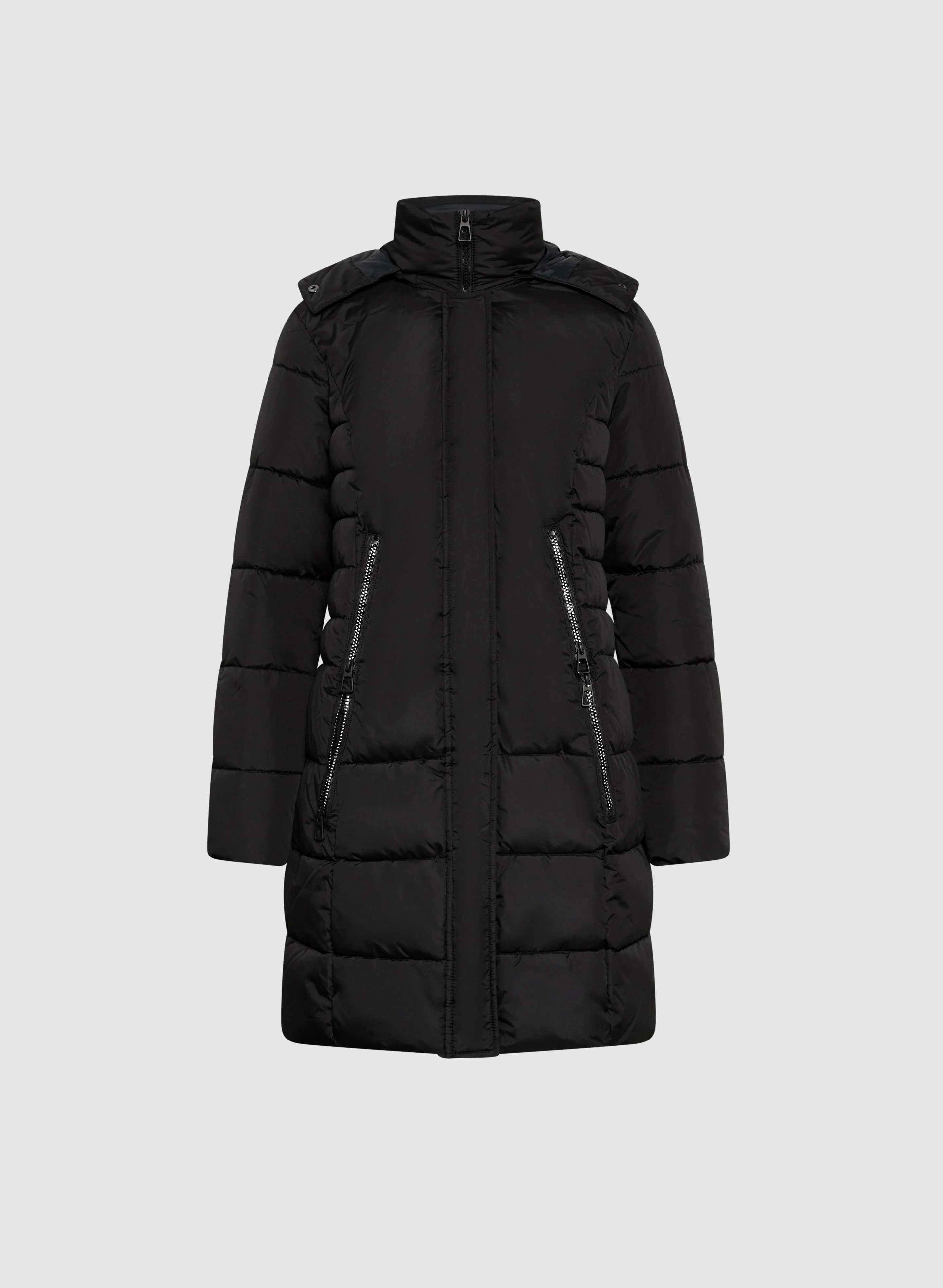 Box Quilt Puffer Coat - Image 6