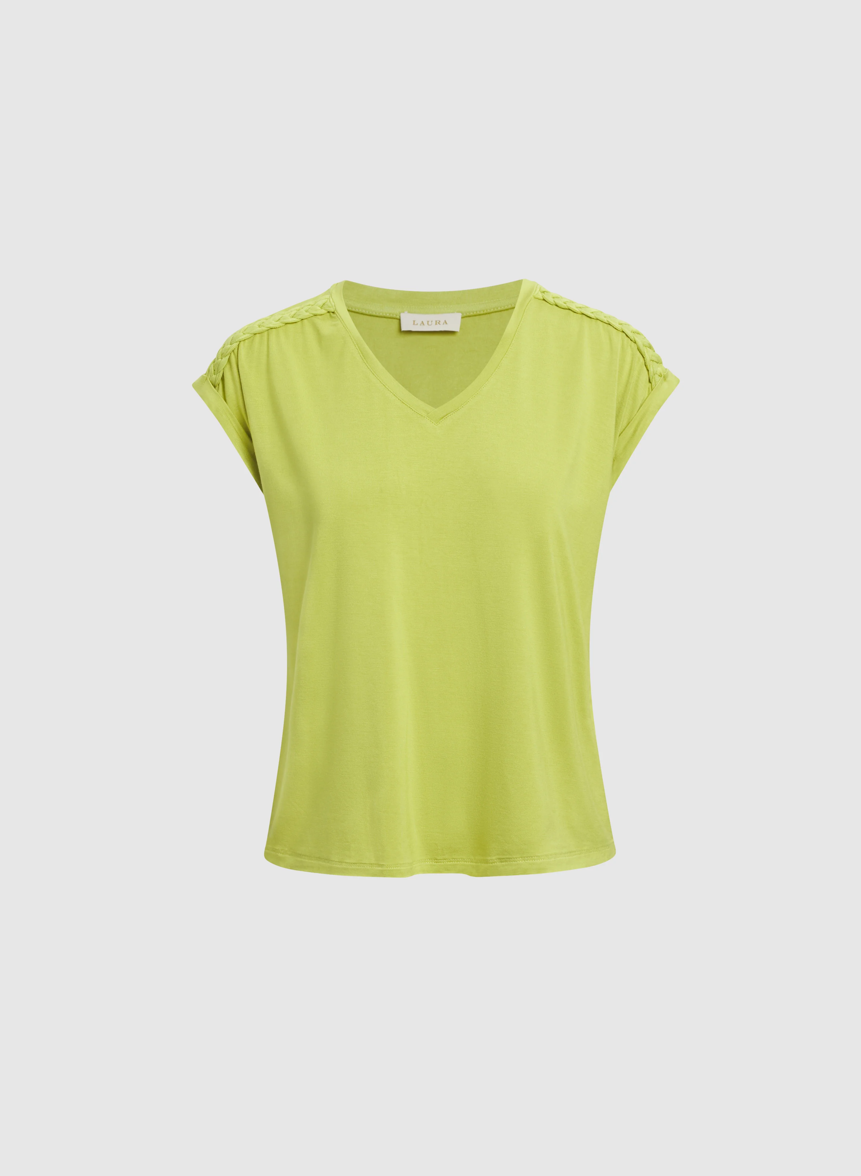Braided Detail T-Shirt - Image 6
