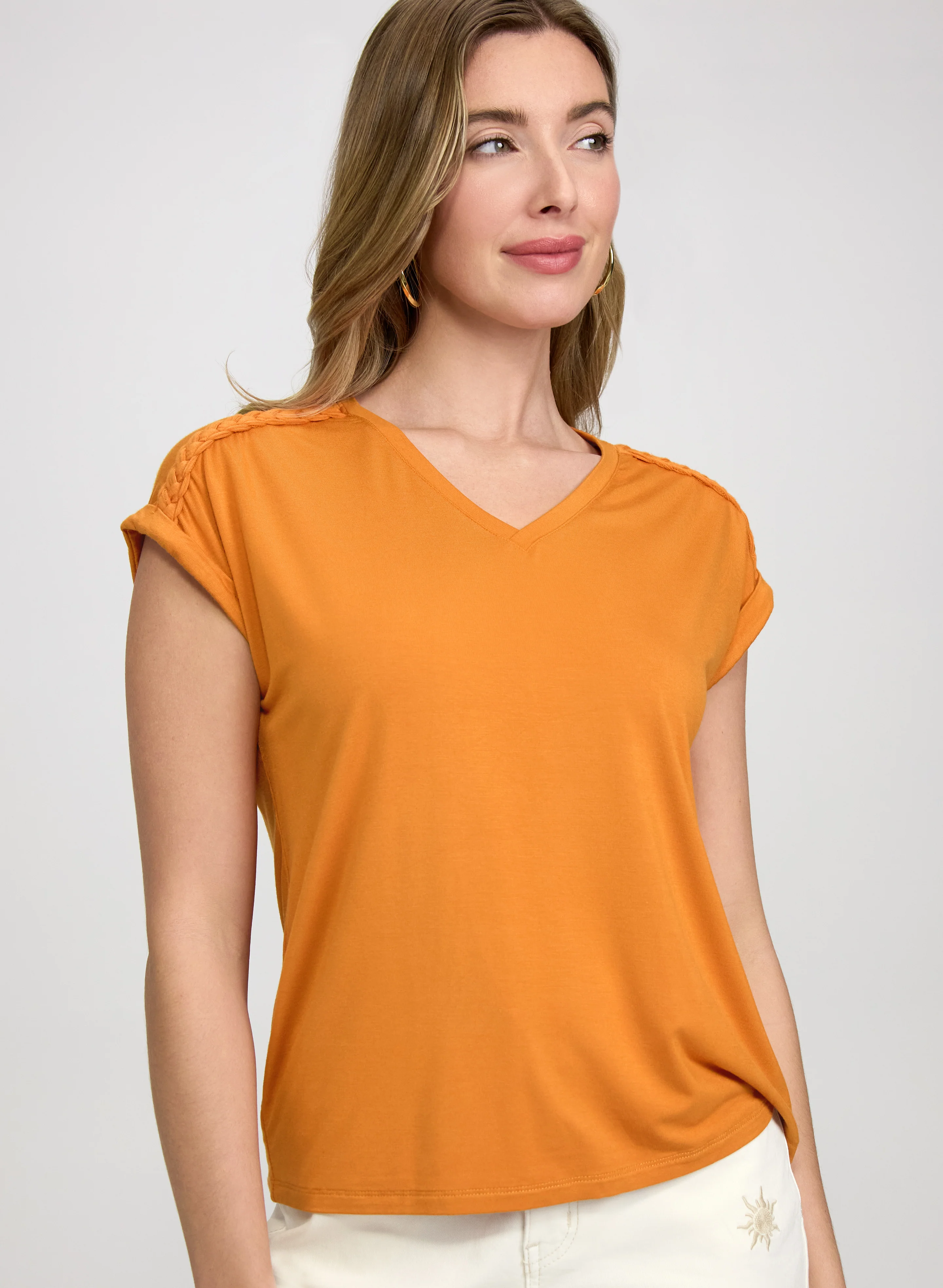 Braided Detail T-Shirt - Image 5