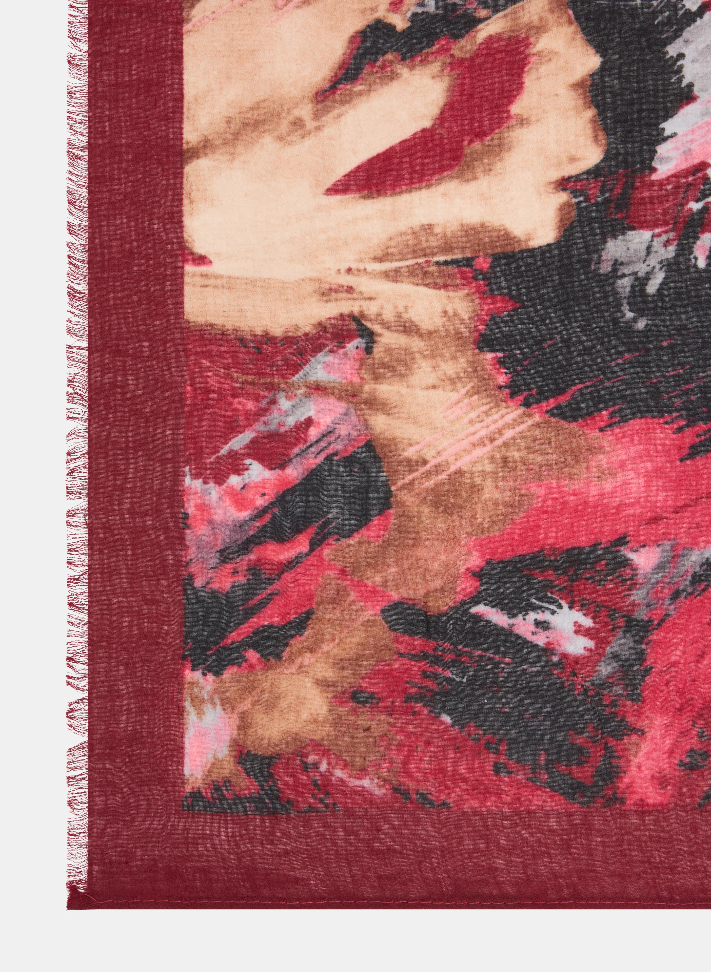 Brushstroke Print Scarf - Image 3