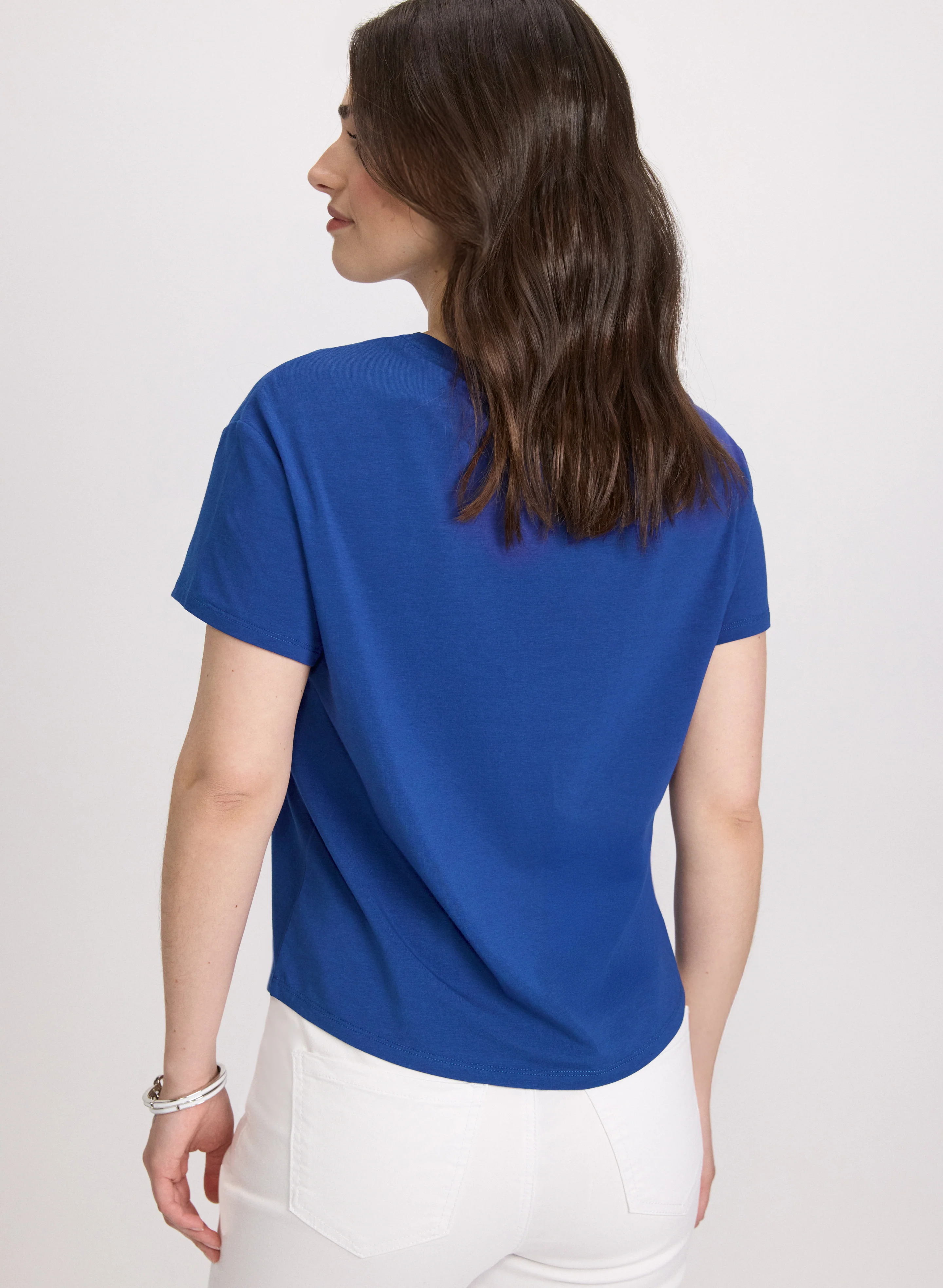 Brushstroke Print T-Shirt - Image 4