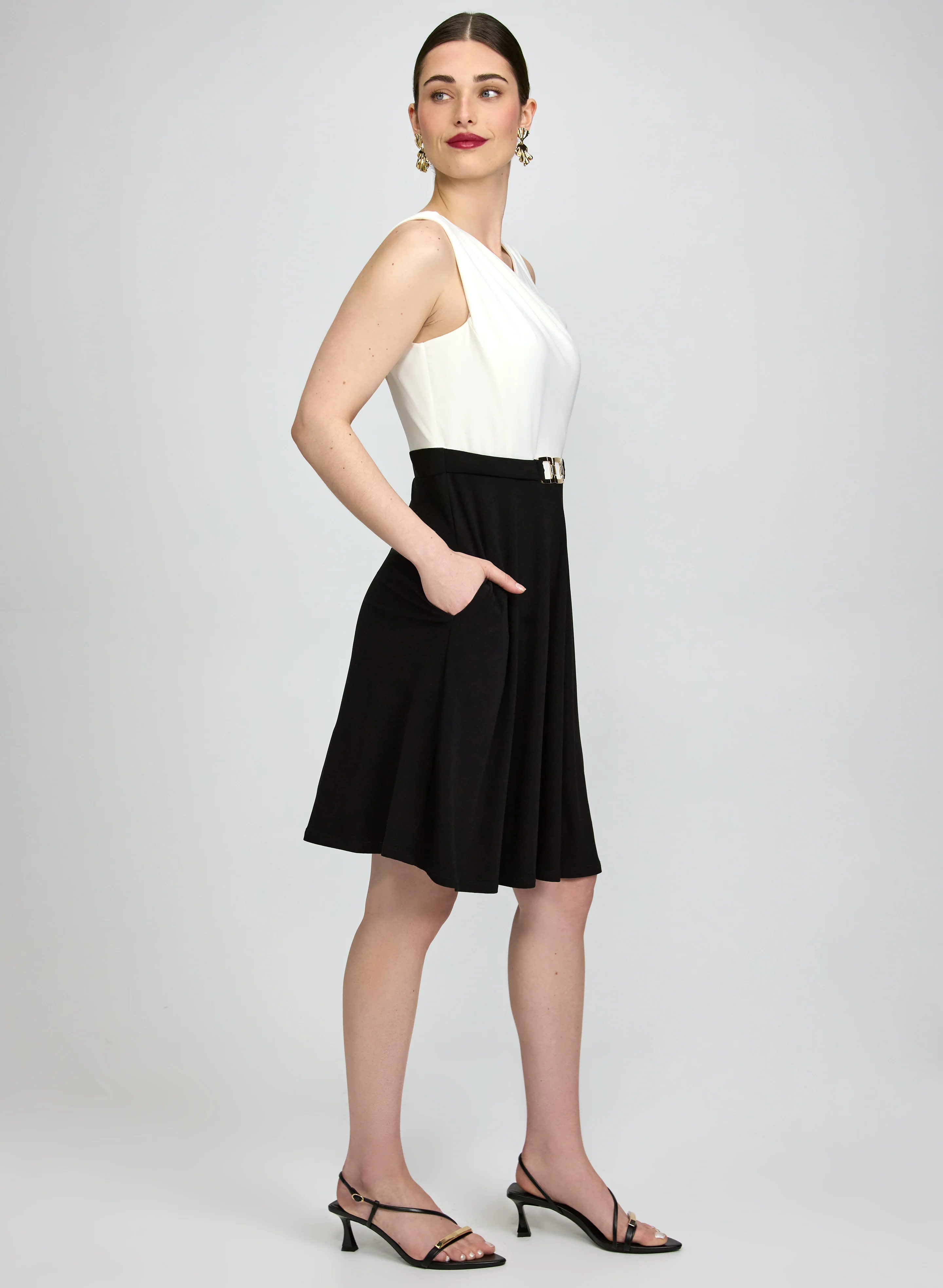 Buckle Detail Dress - Image 3