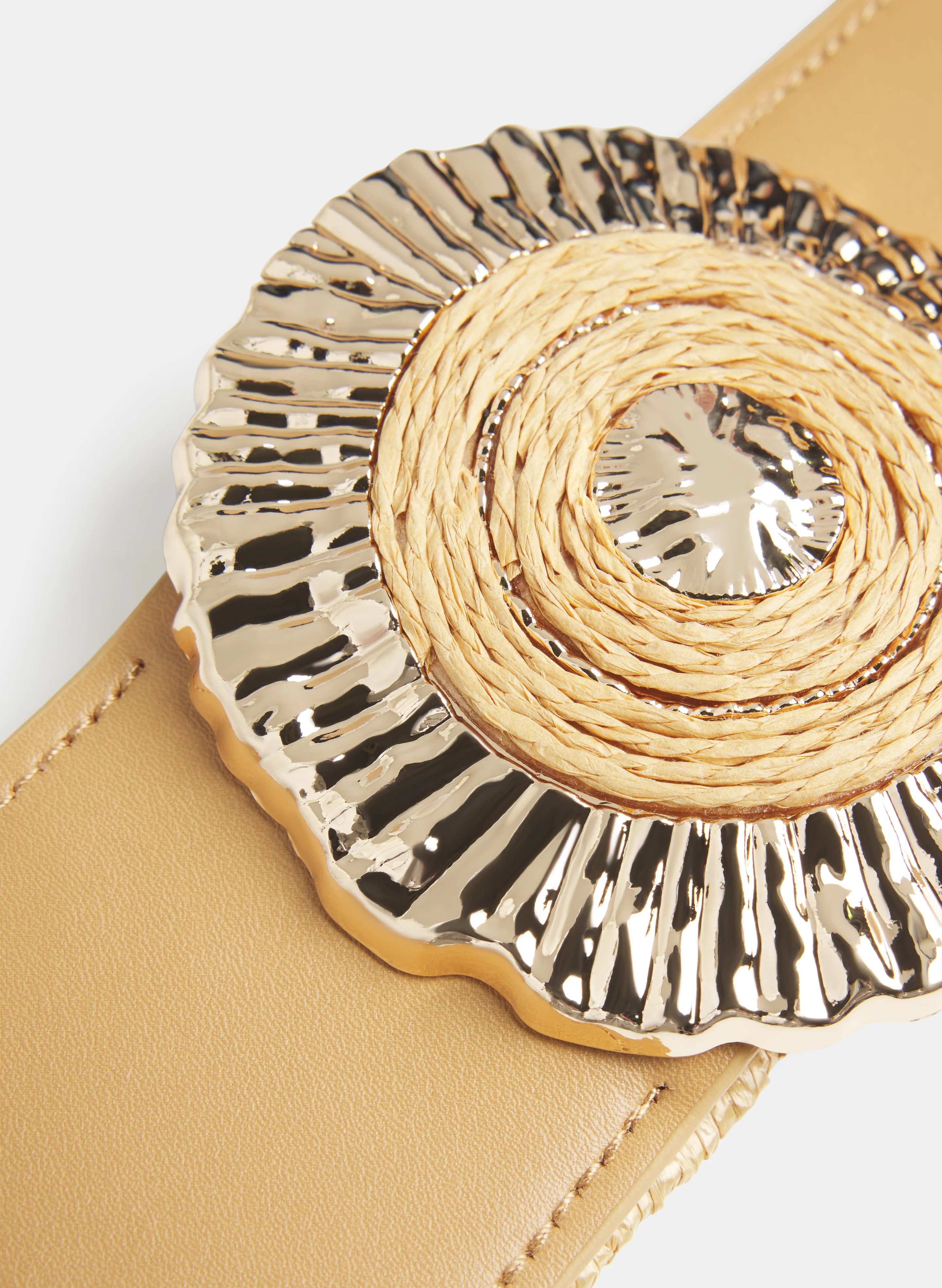 Buckle Raffia Belt - Image 2