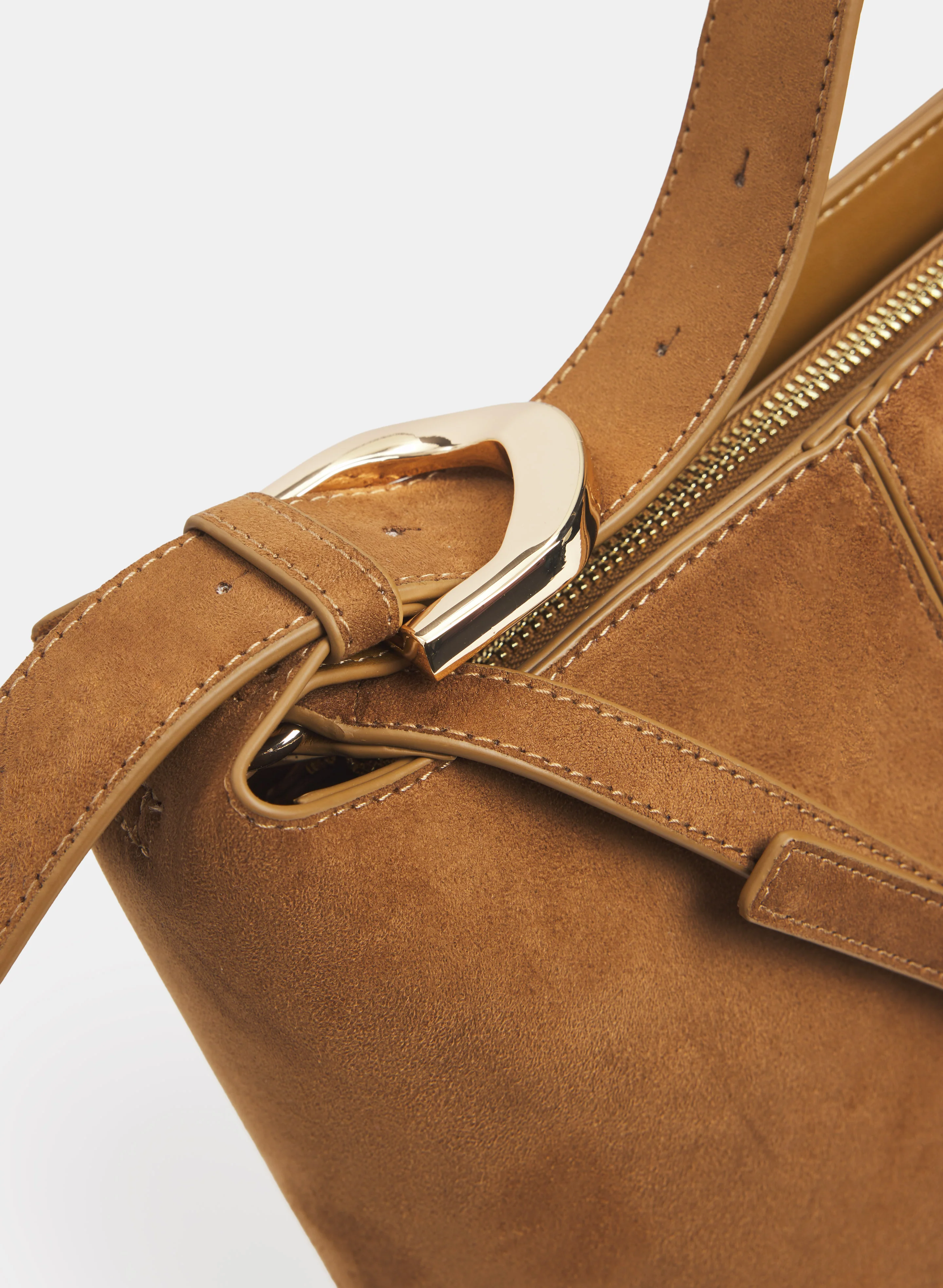 Buckled Top-Handle Bucket Bag - Image 2