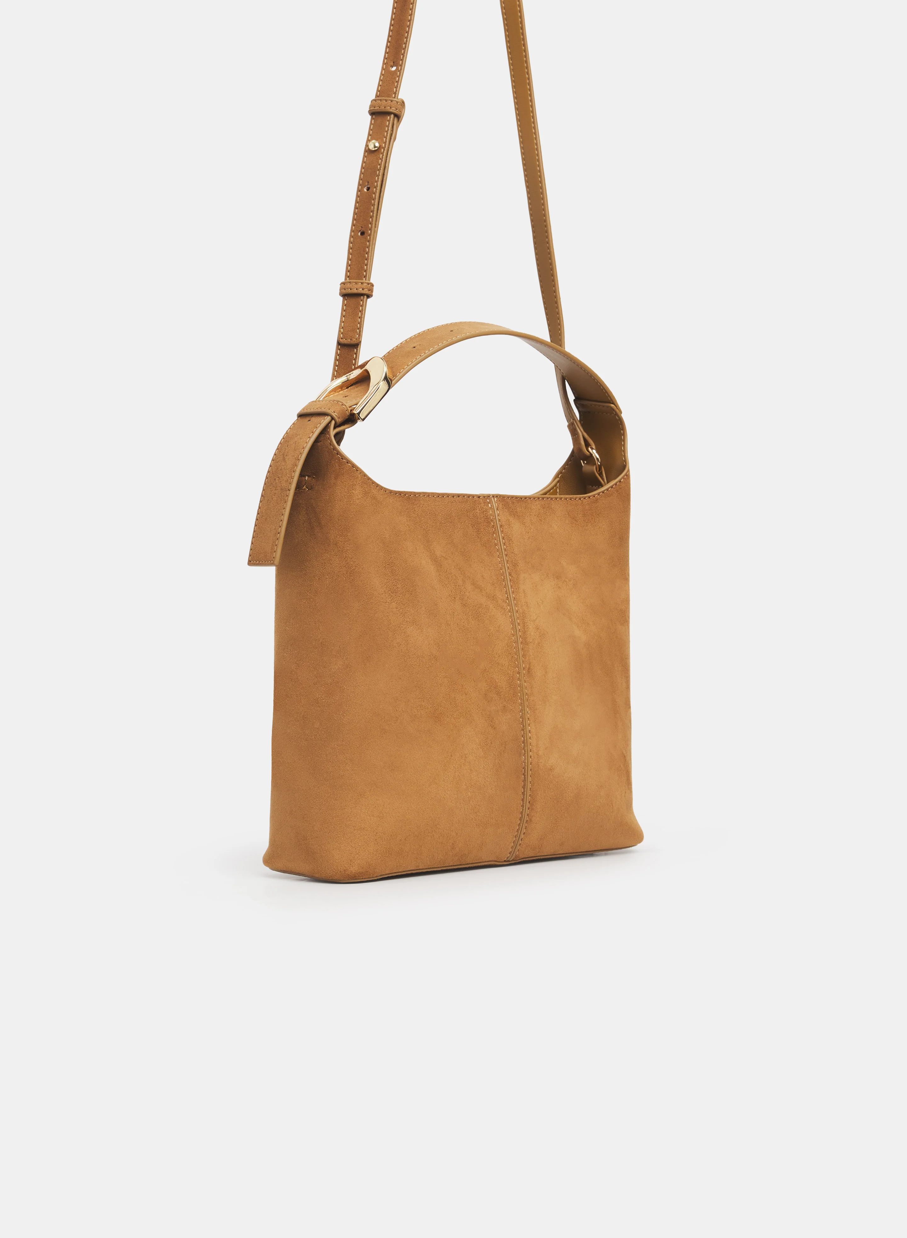 Buckled Top-Handle Bucket Bag - Image 3