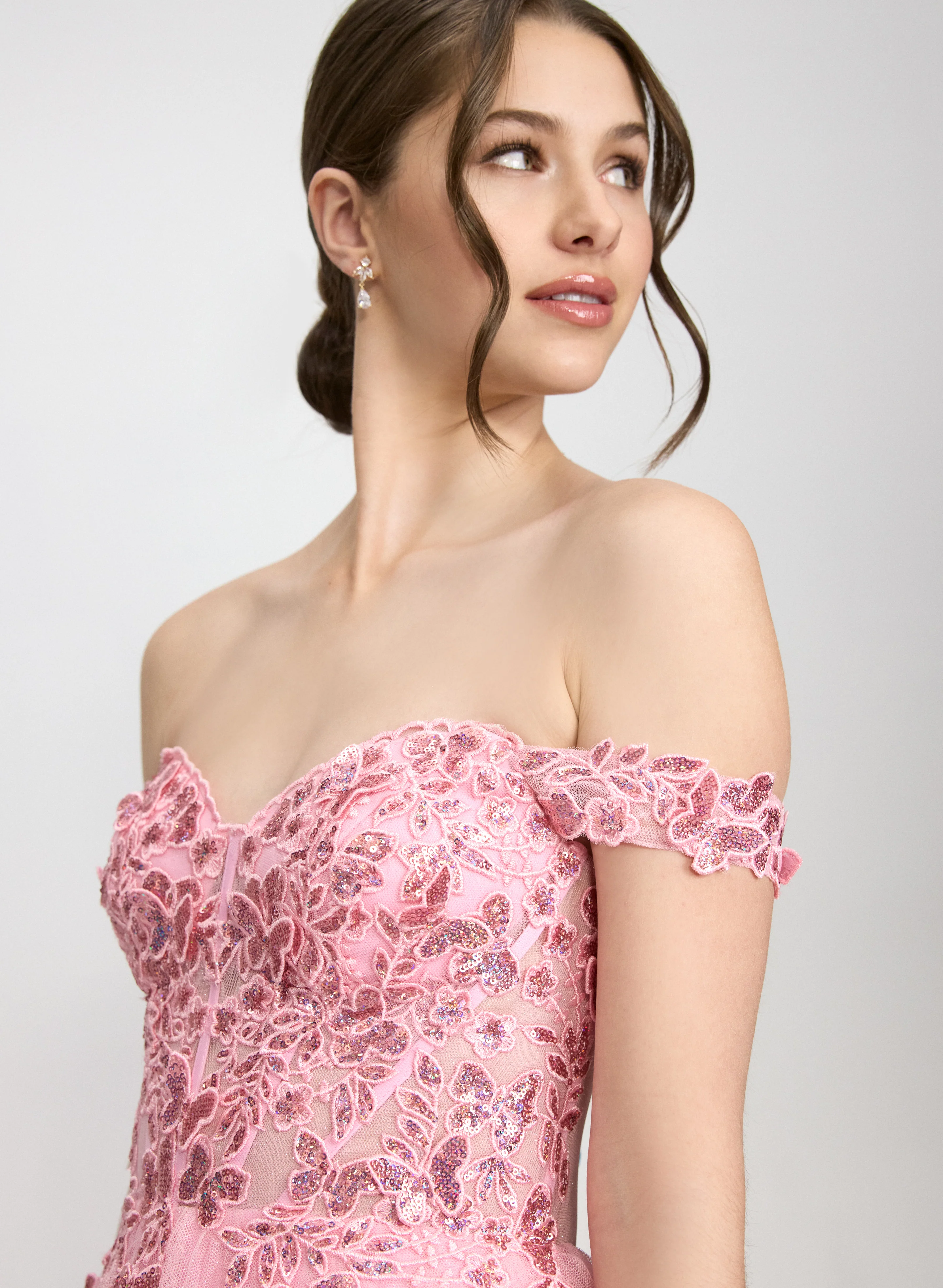 Butterfly Applique Ballgown - Image 3
