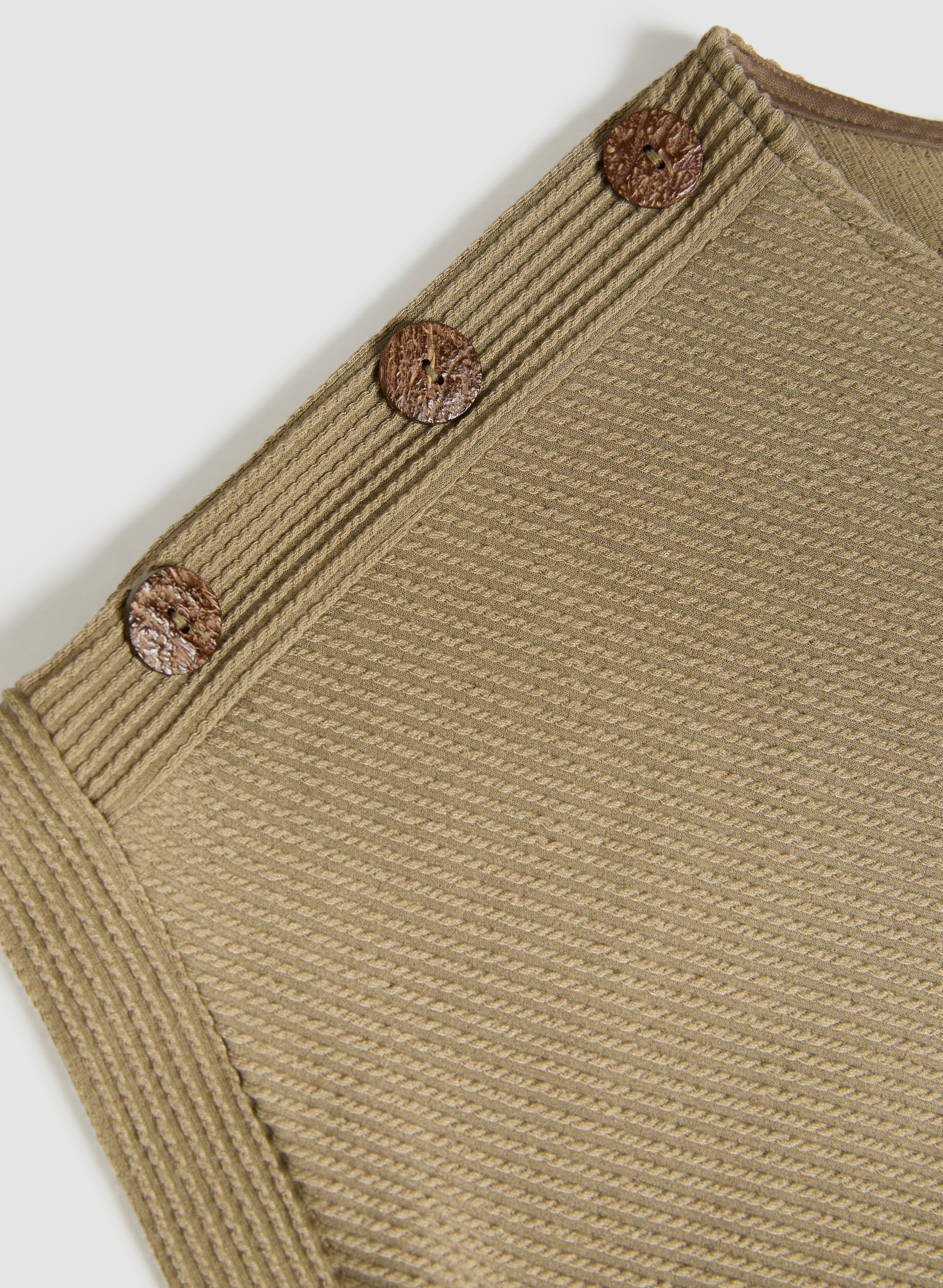 Button Detail Cap-Sleeve Top - Image 7