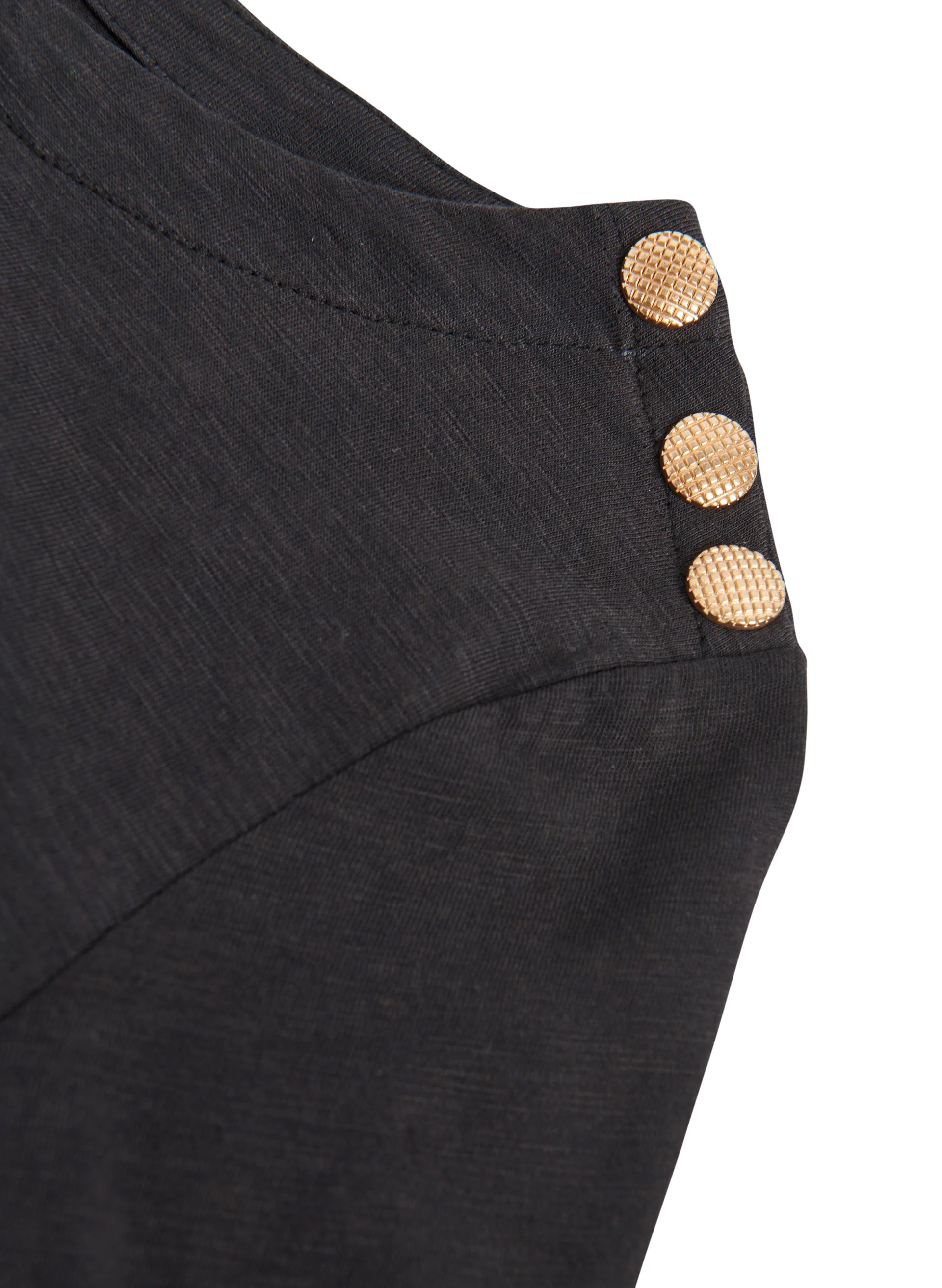 Button Detail Cotton Modal Top - Image 6