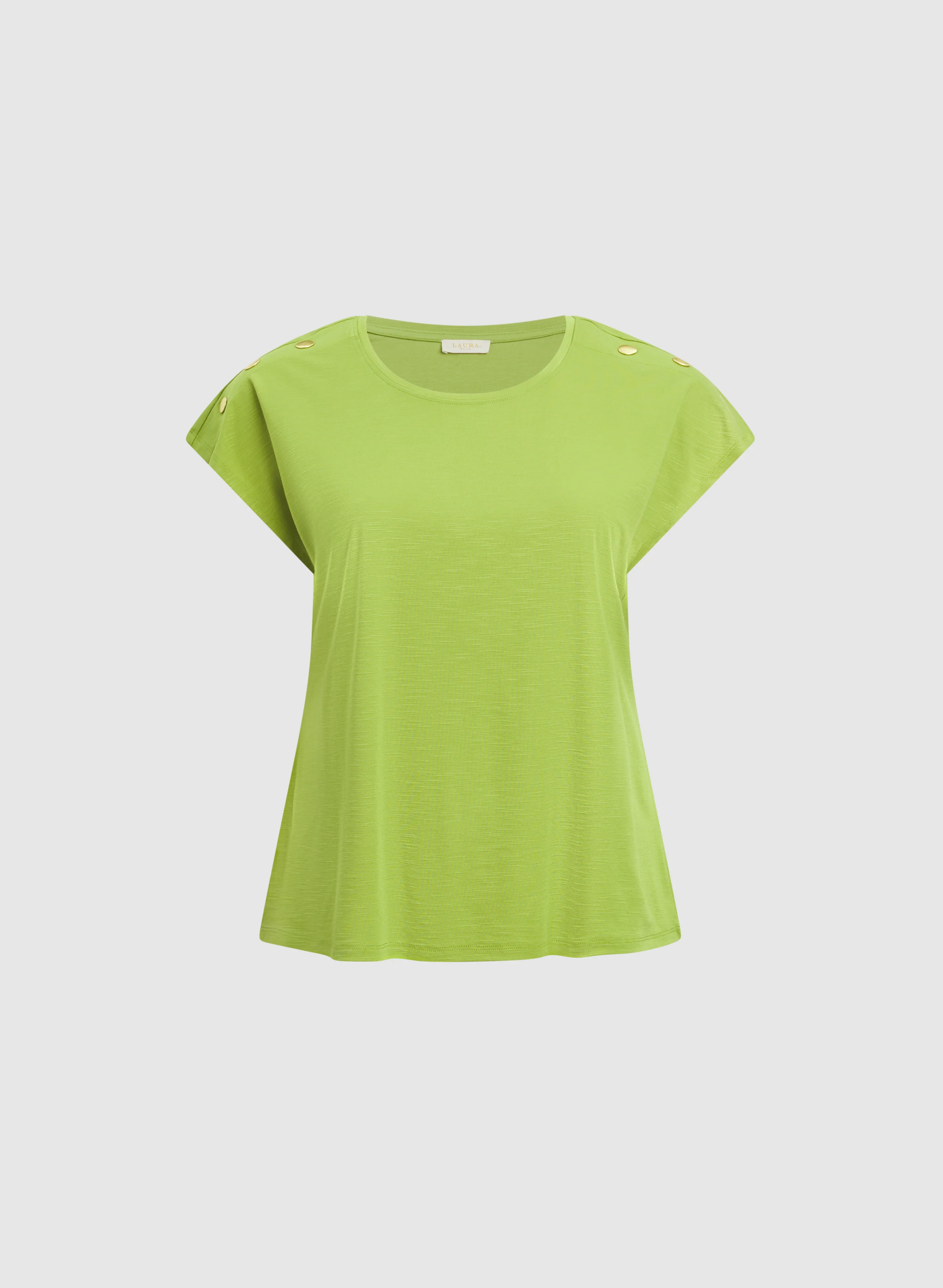 Button Detail T-Shirt - Image 6