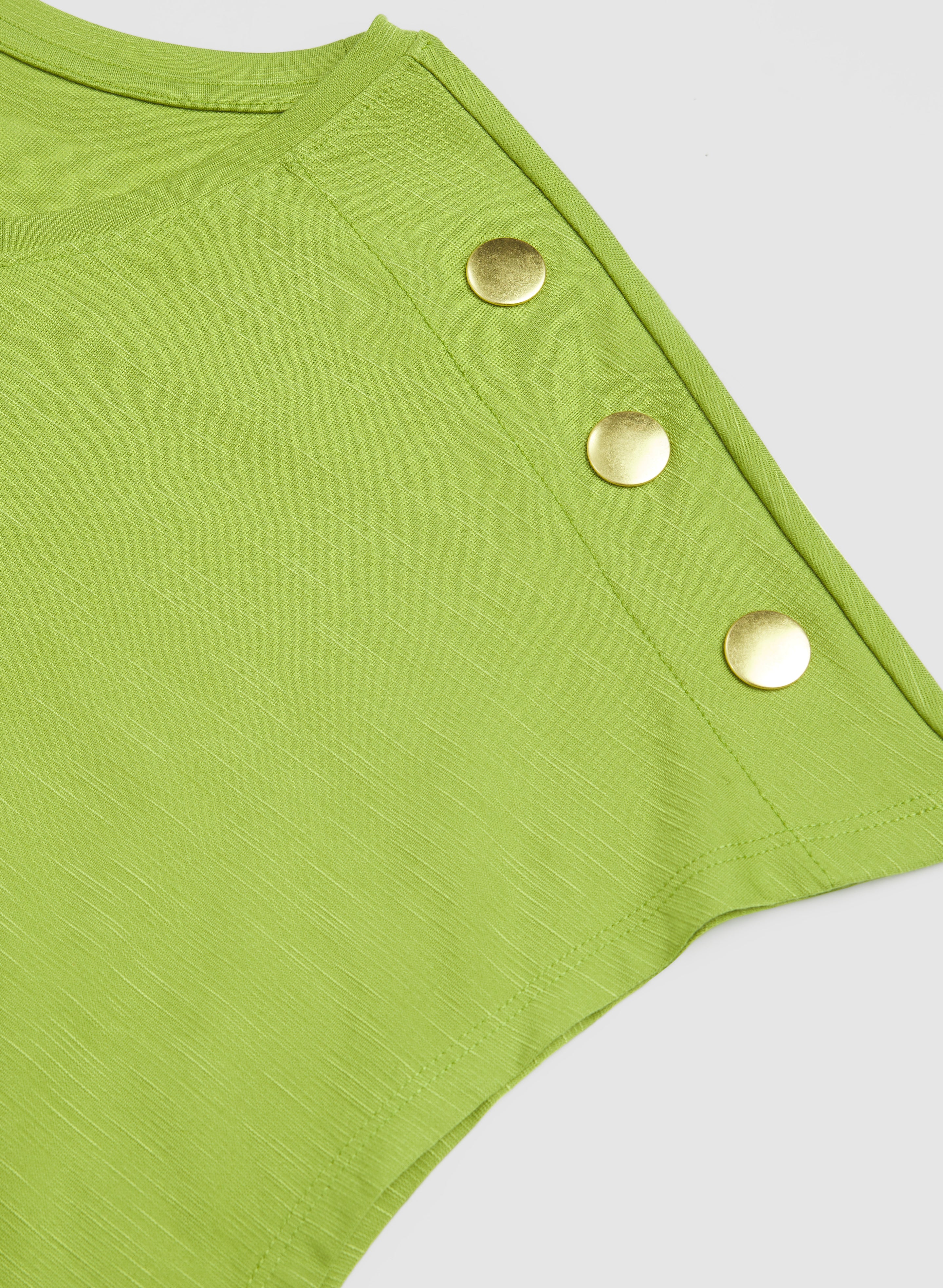 Button Detail T-Shirt - Image 7