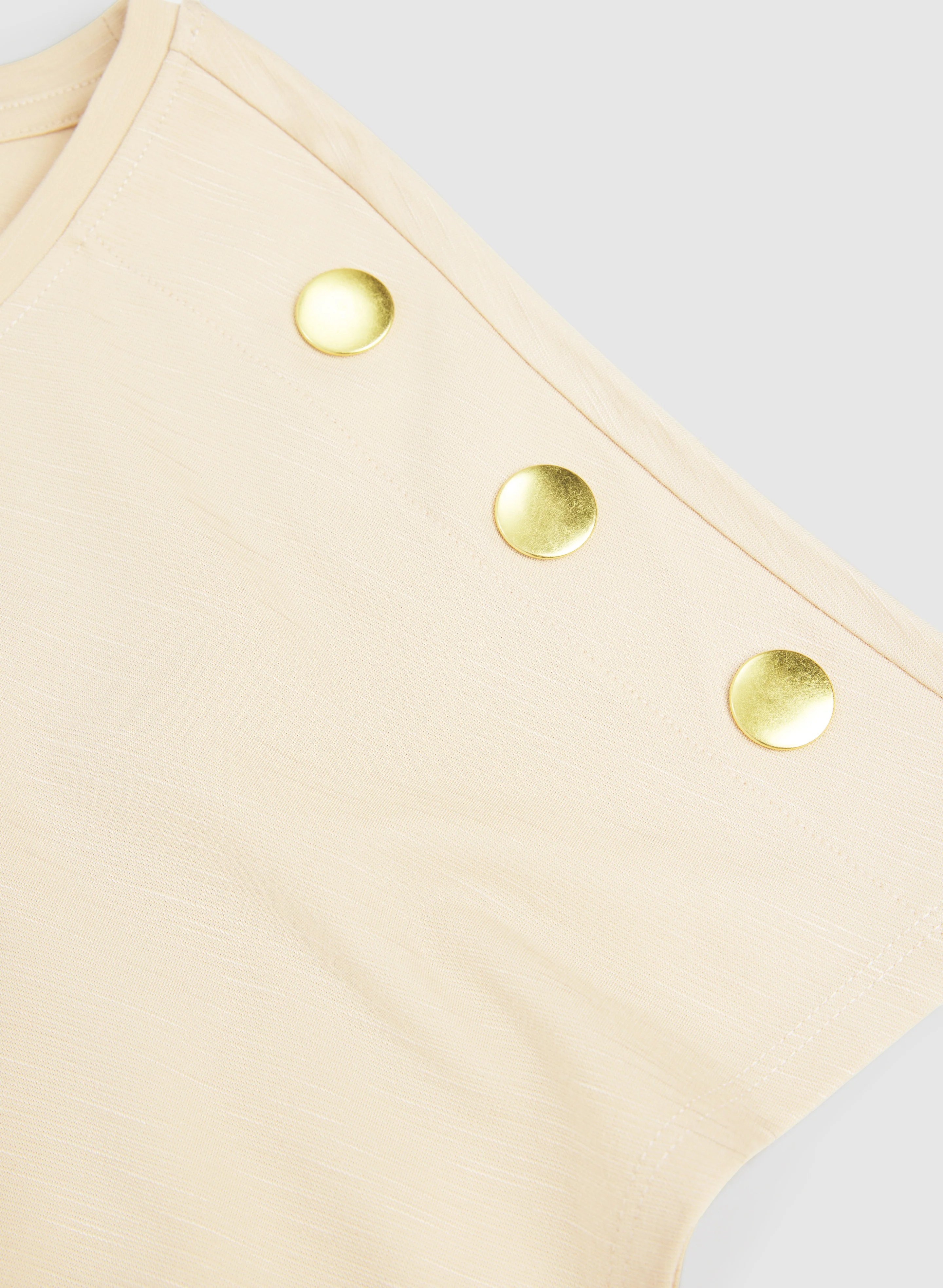 Button Detail T-Shirt - Image 7