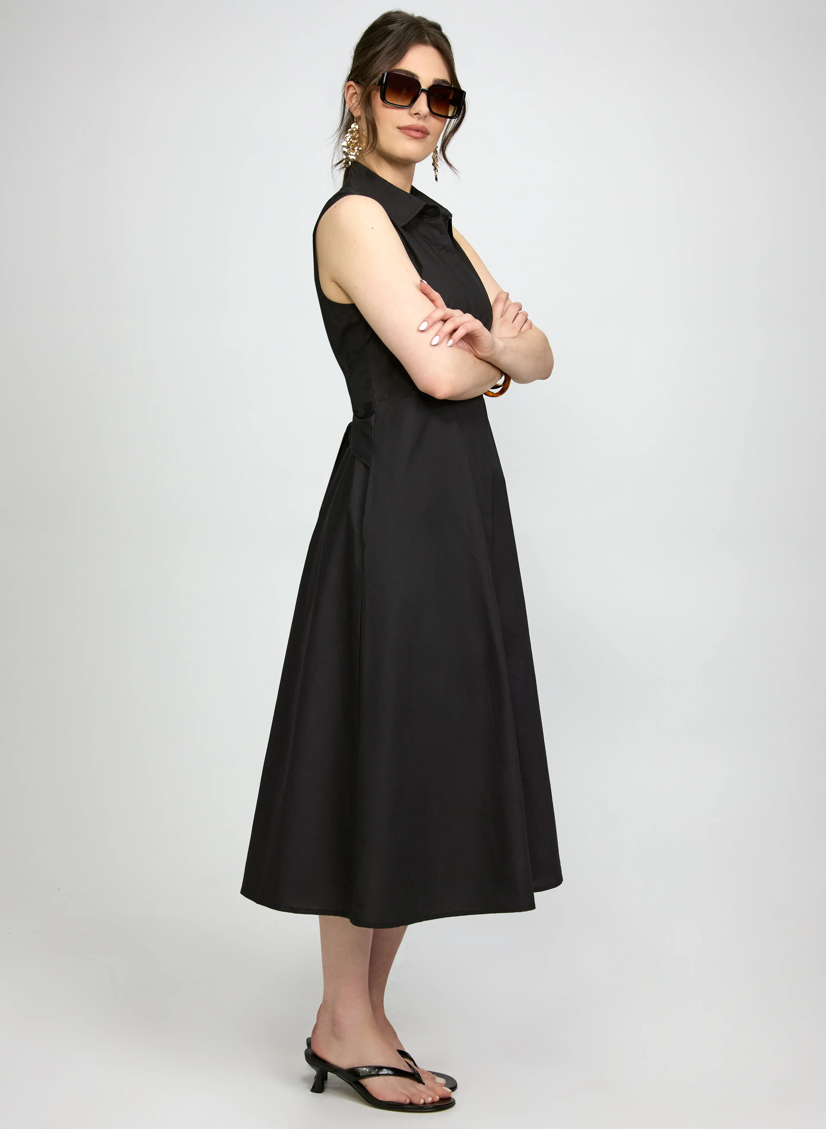 Button-Down Shirt Dress - Image 2