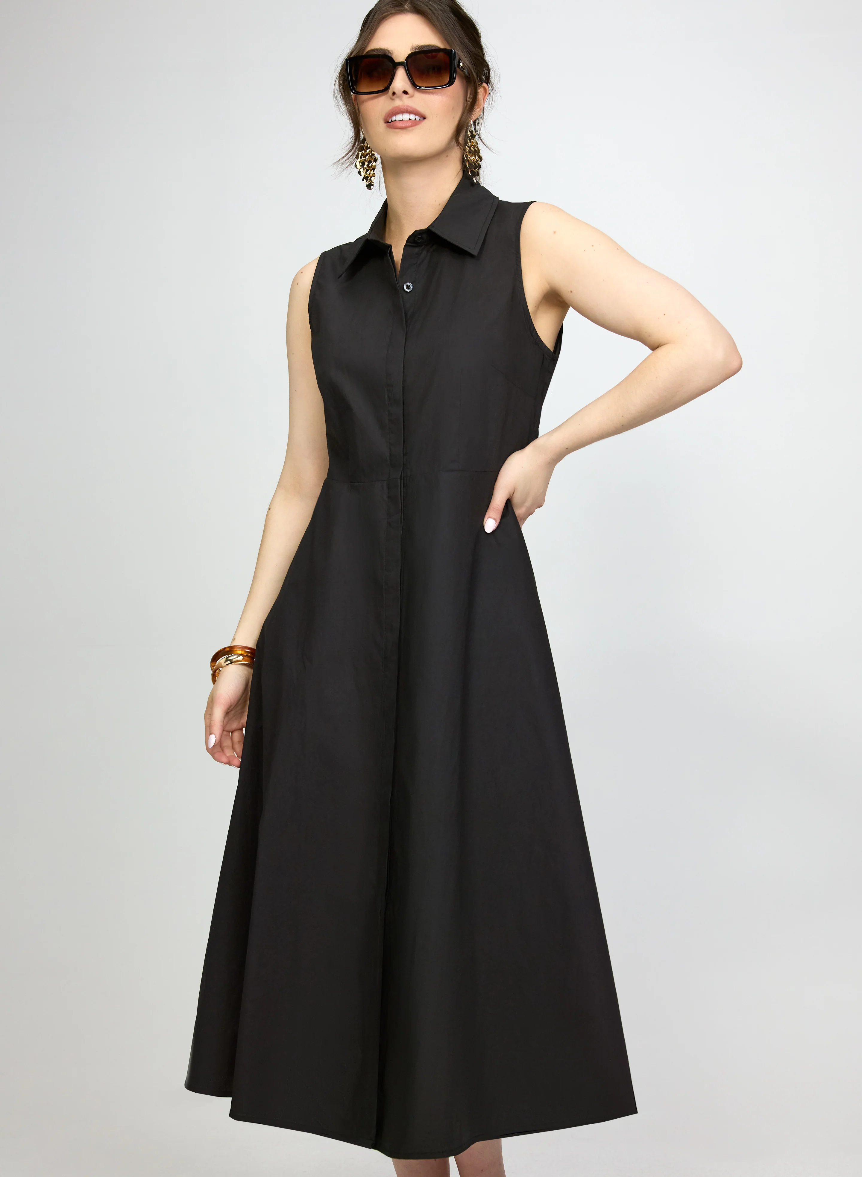 Button-Down Shirt Dress - Image 7