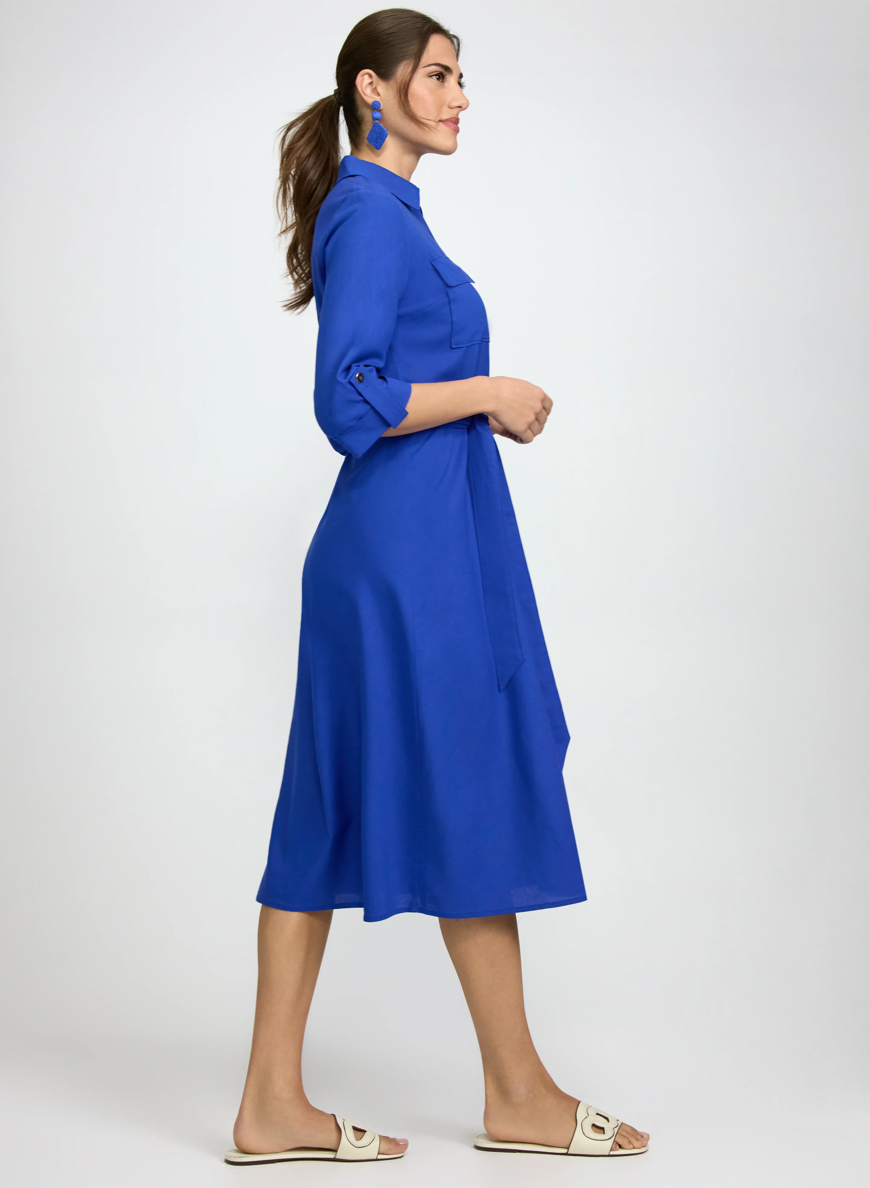 Button-Down Shirt Dress - Image 2