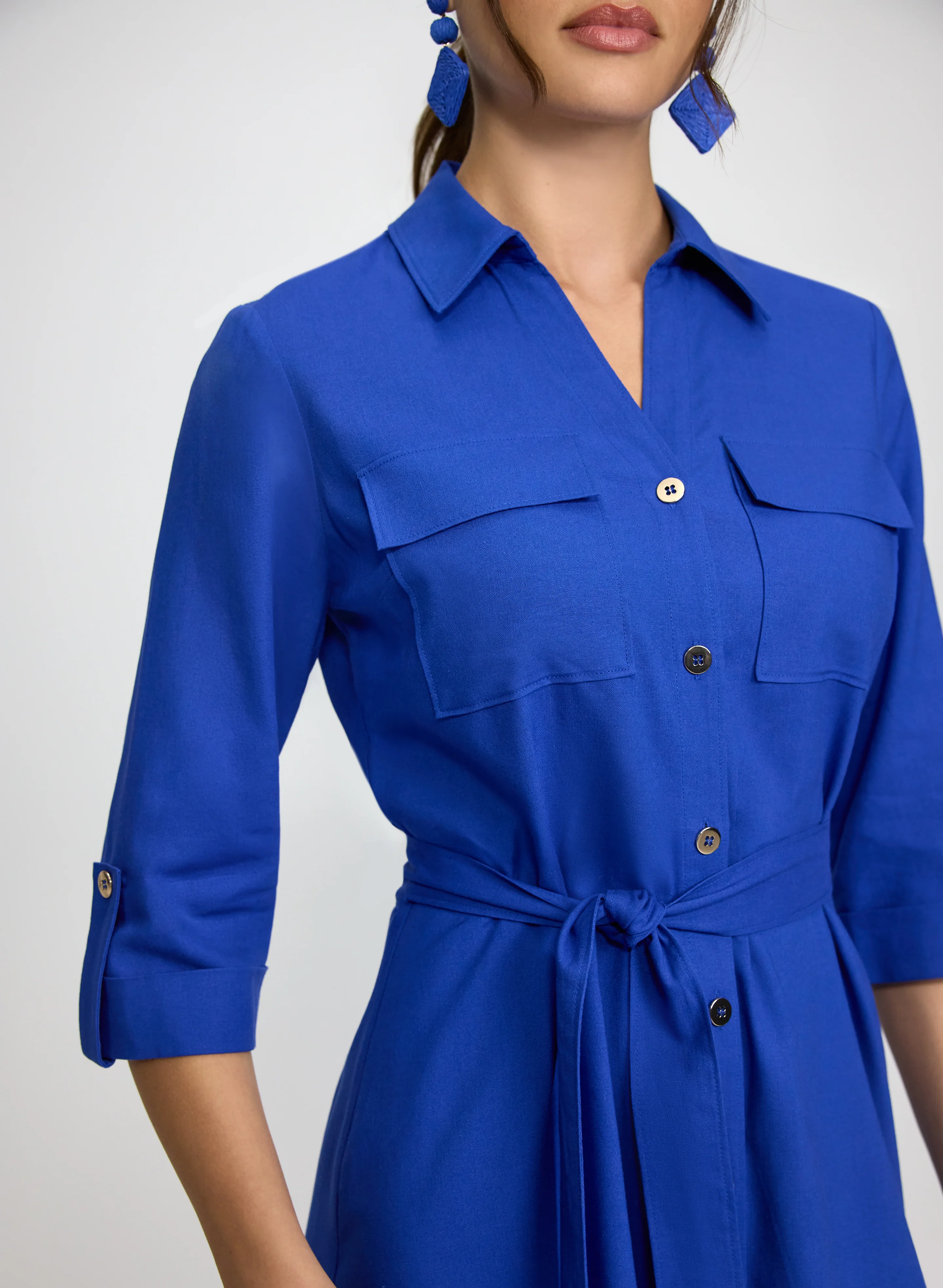 Button-Down Shirt Dress - Image 3