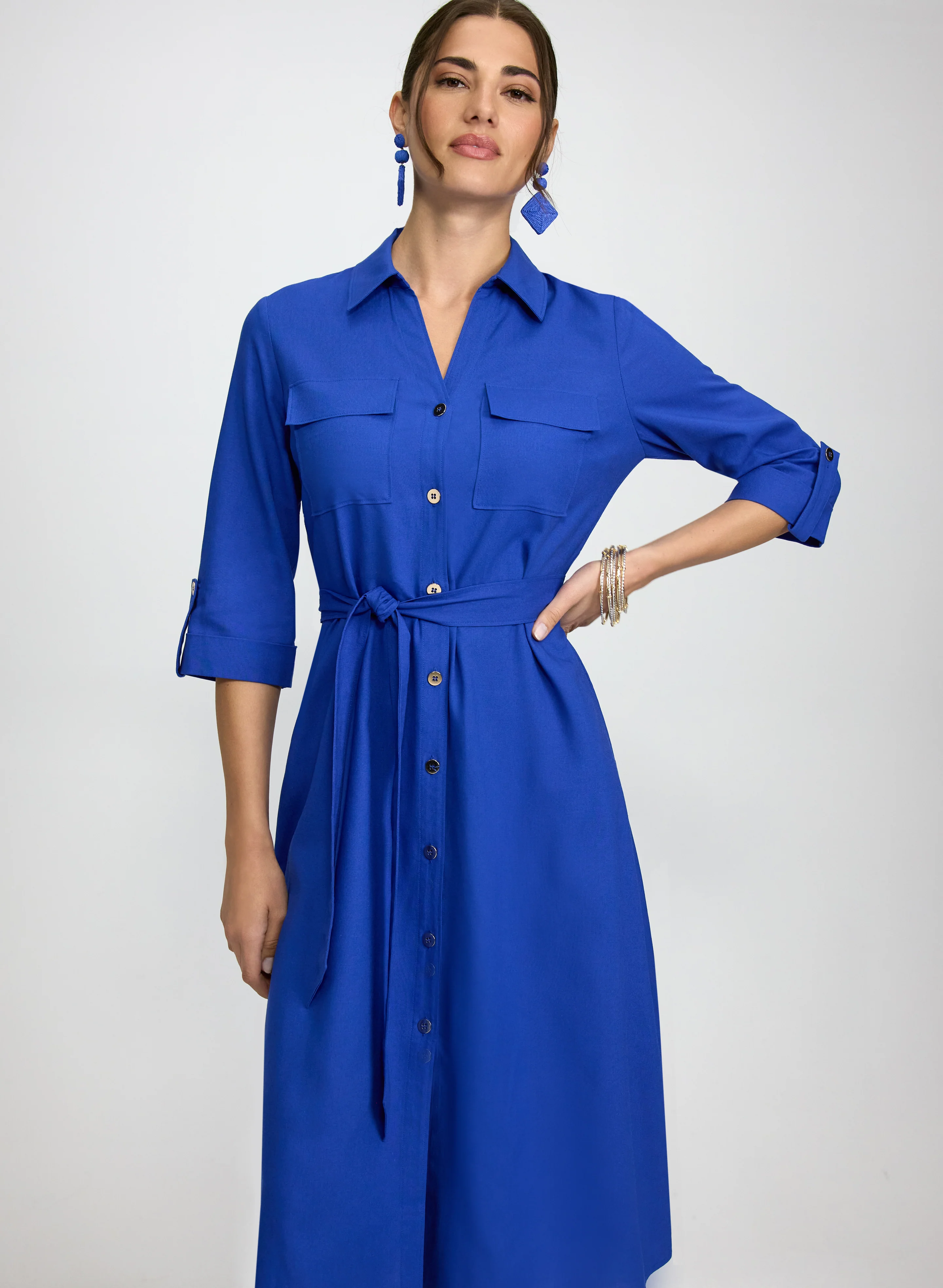 Button-Down Shirt Dress - Image 7